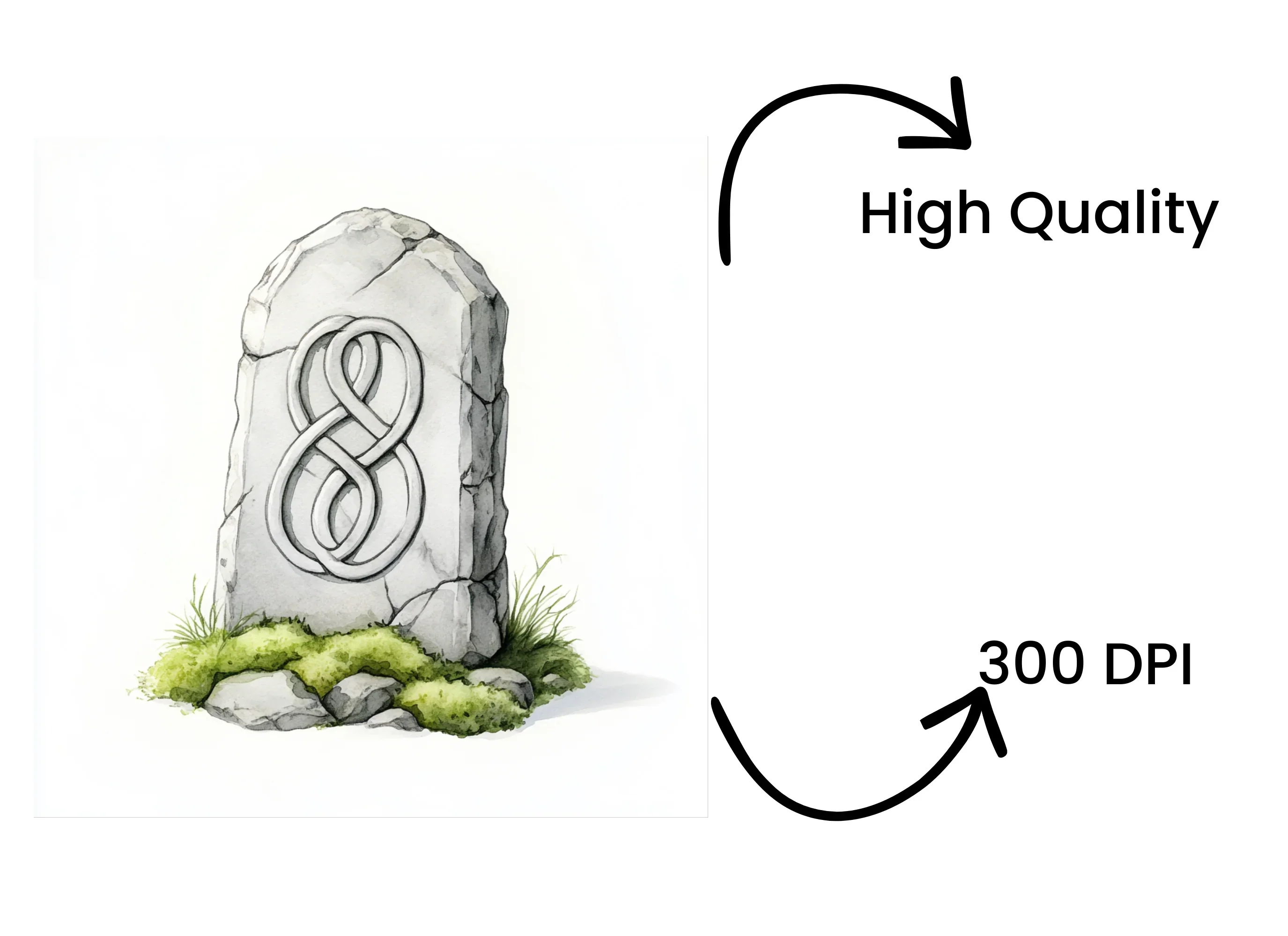 Celtic Knot Stone Monument Clipart Bundle - Image 4