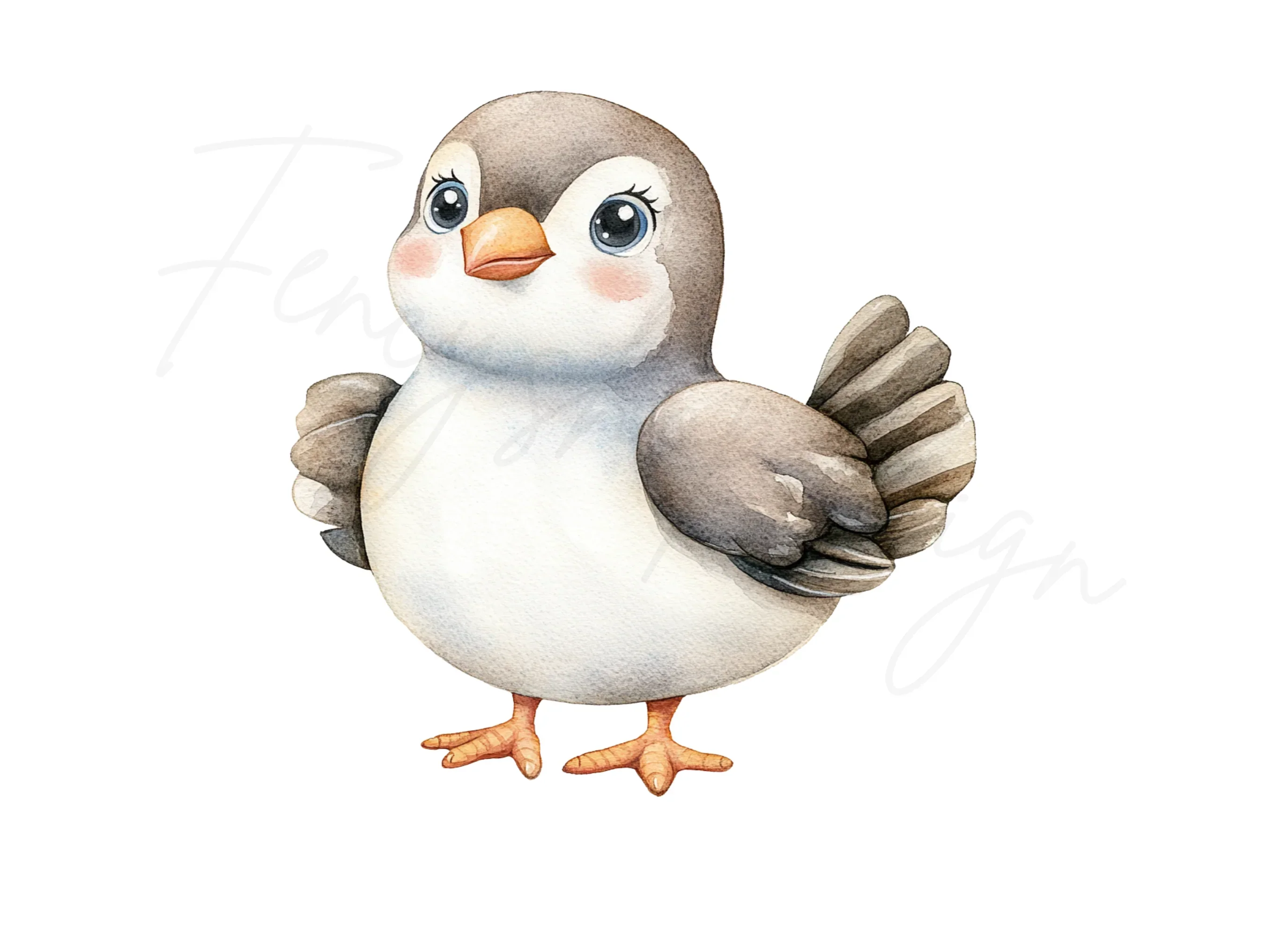 Charming Baby Bird Clipart Bundle - Image 3
