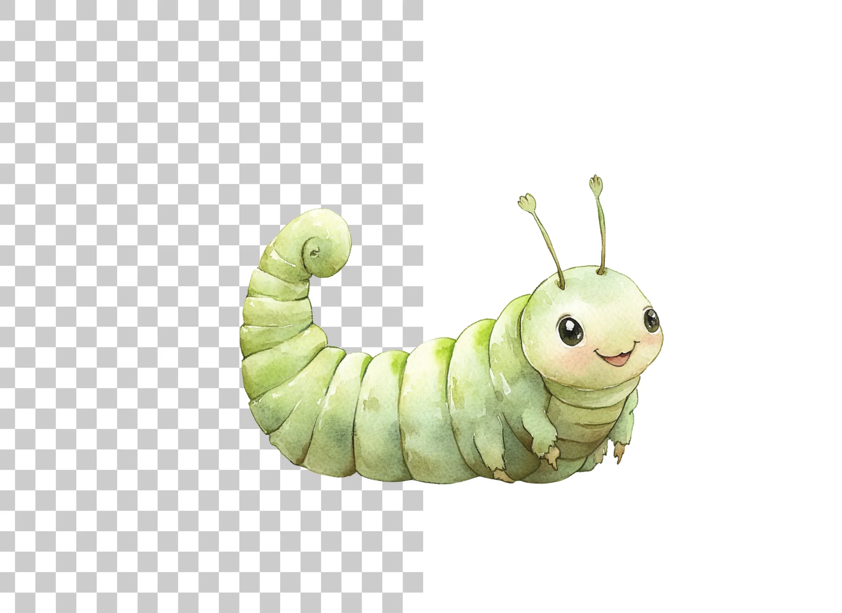 Charming Baby Caterpillar Clipart Bundle - Image 2