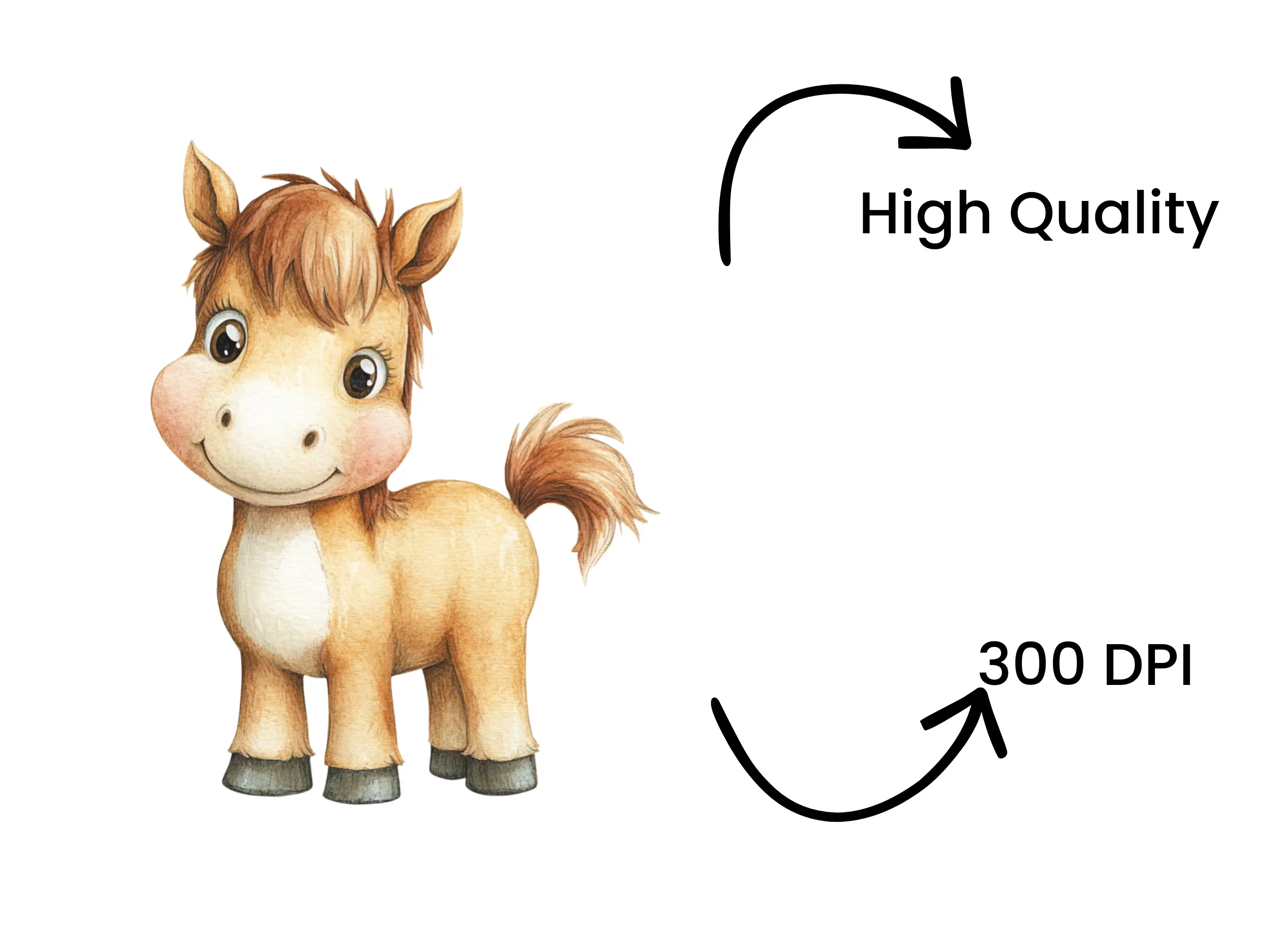Charming Baby Horse Clipart Bundle - Image 4