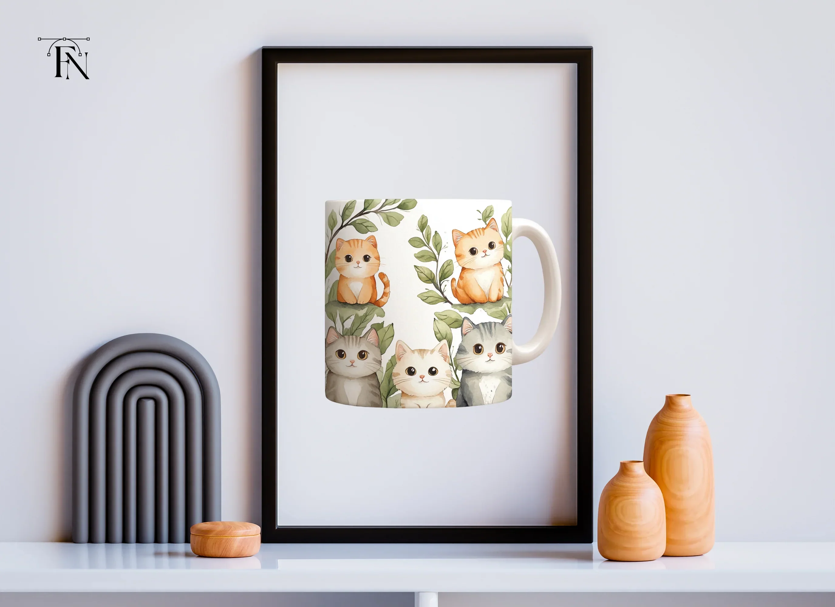 Charming Cat Designs Clipart Bundle - Image 6