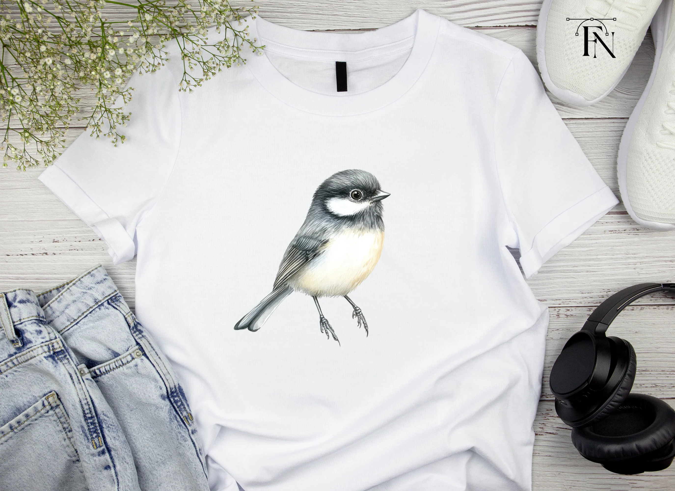 Charming Chickadee Bird Clipart Bundle - Image 4