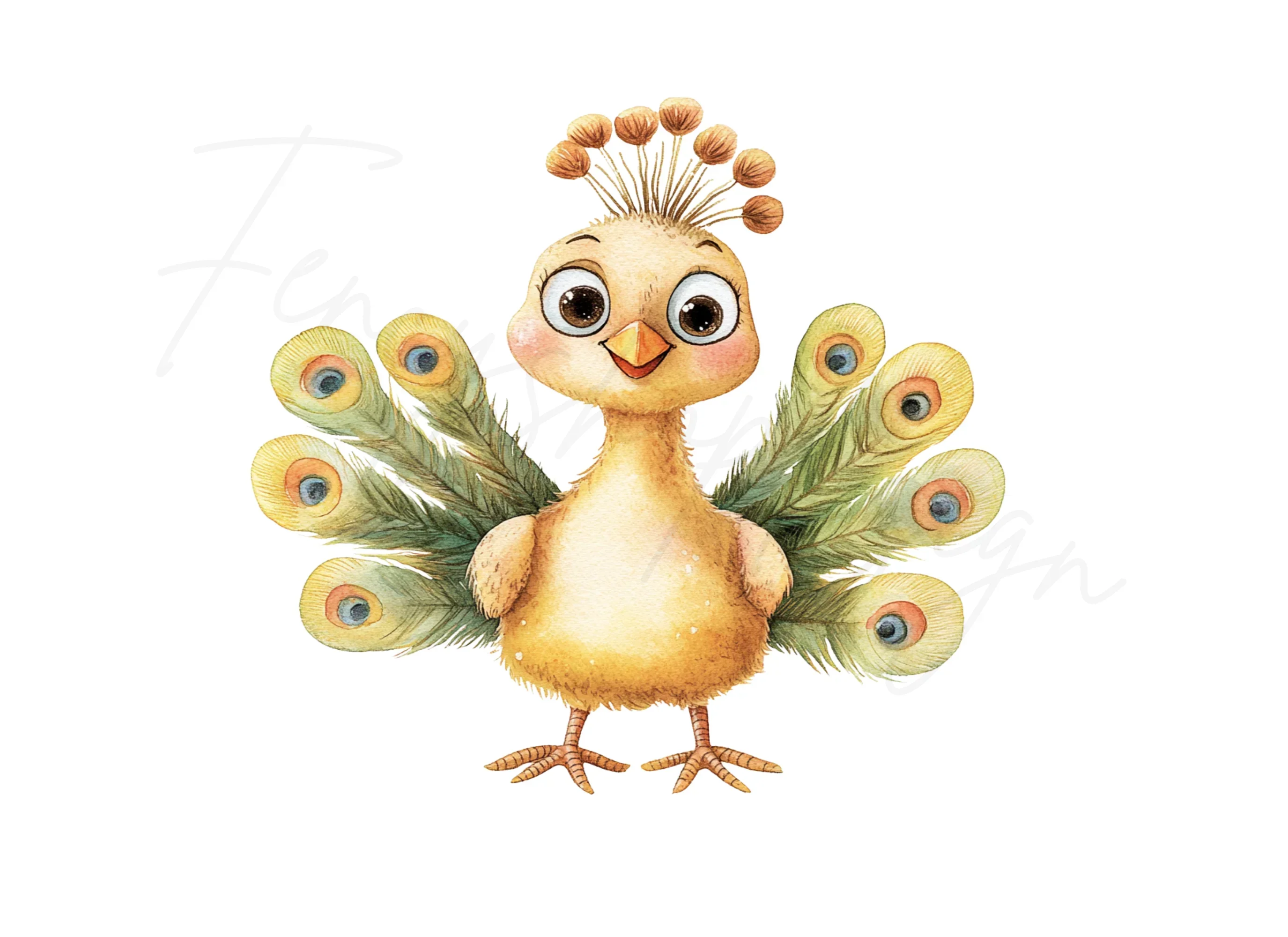 Charming Peacock Clipart Bundle - Image 3