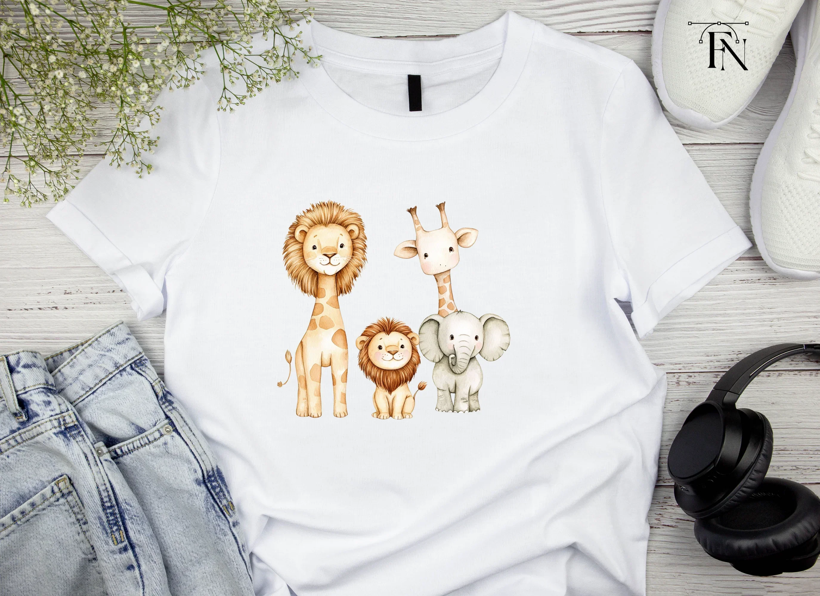 Charming Safari Animal Clipart Bundle - Image 5
