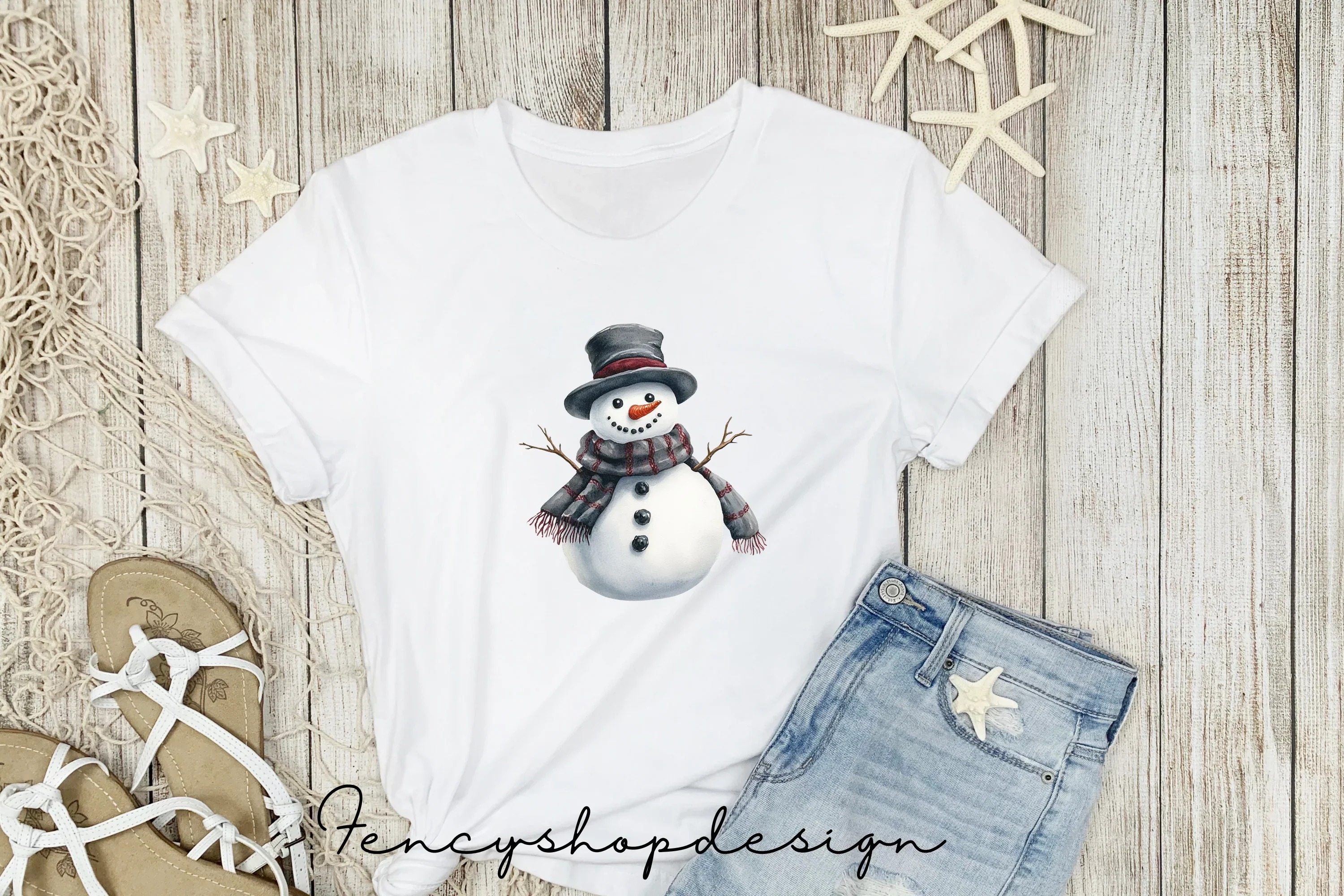 Charming Snowmen Clipart Bundle - Image 5