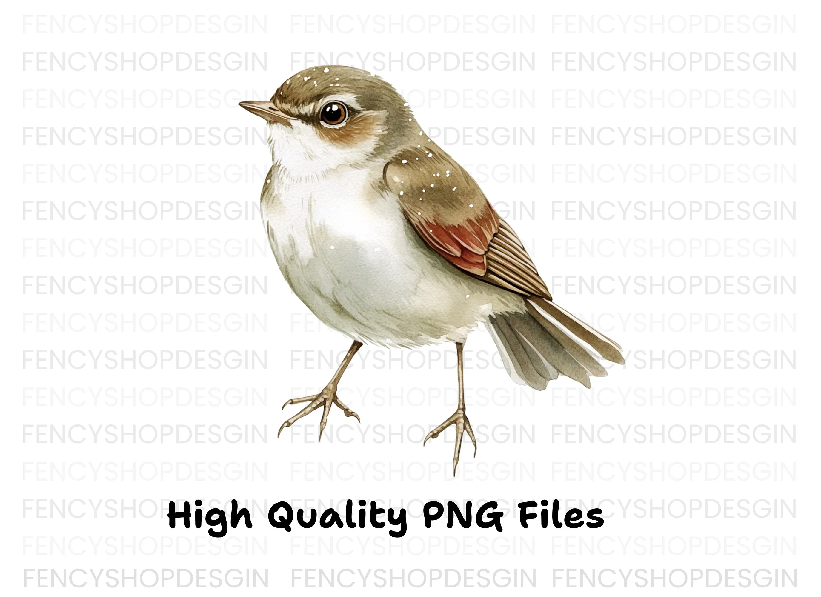 Charming Spotted Bird Clipart Bundle - Image 2