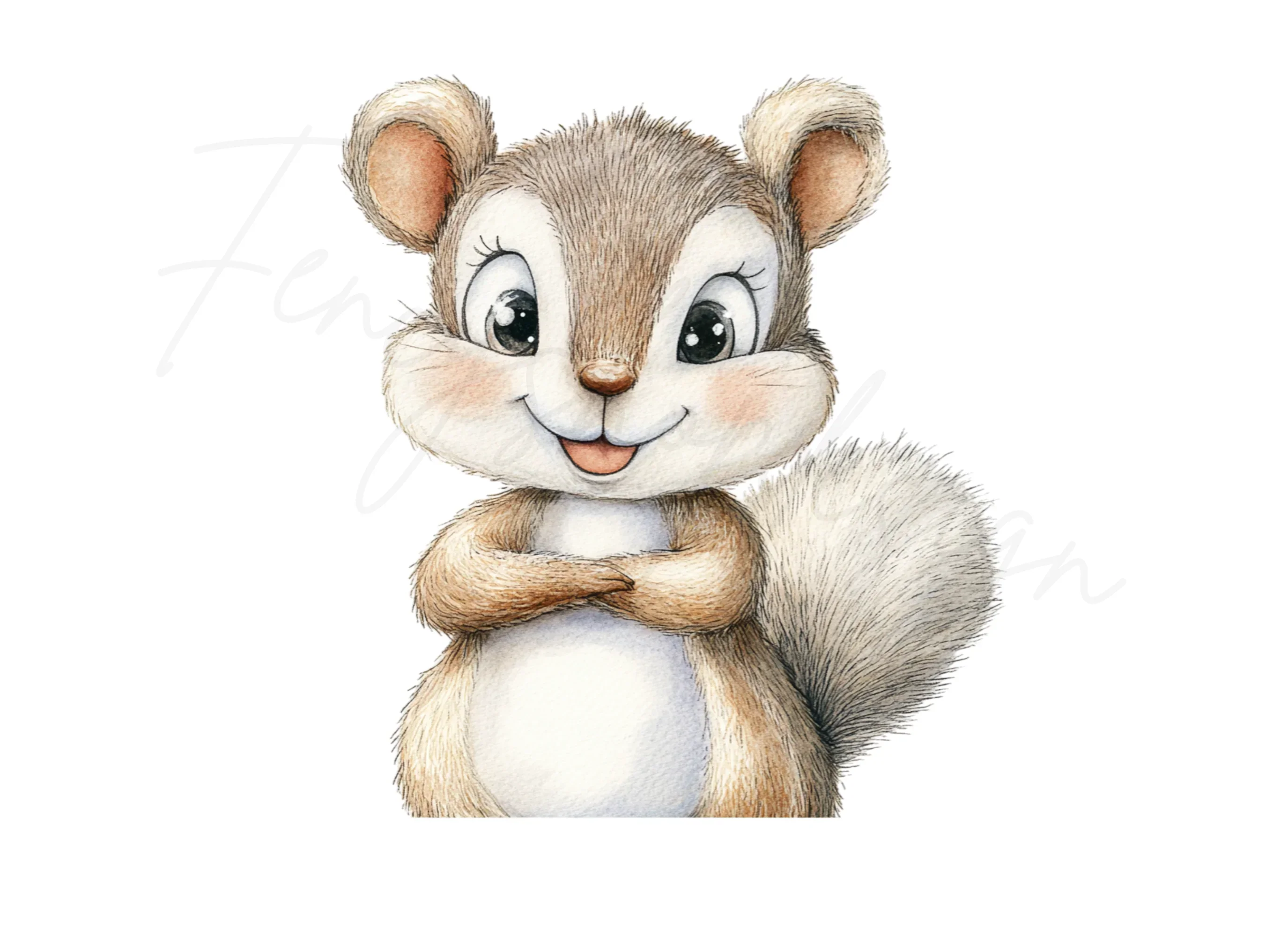Charming Squirrel Clipart Bundle - Image 3