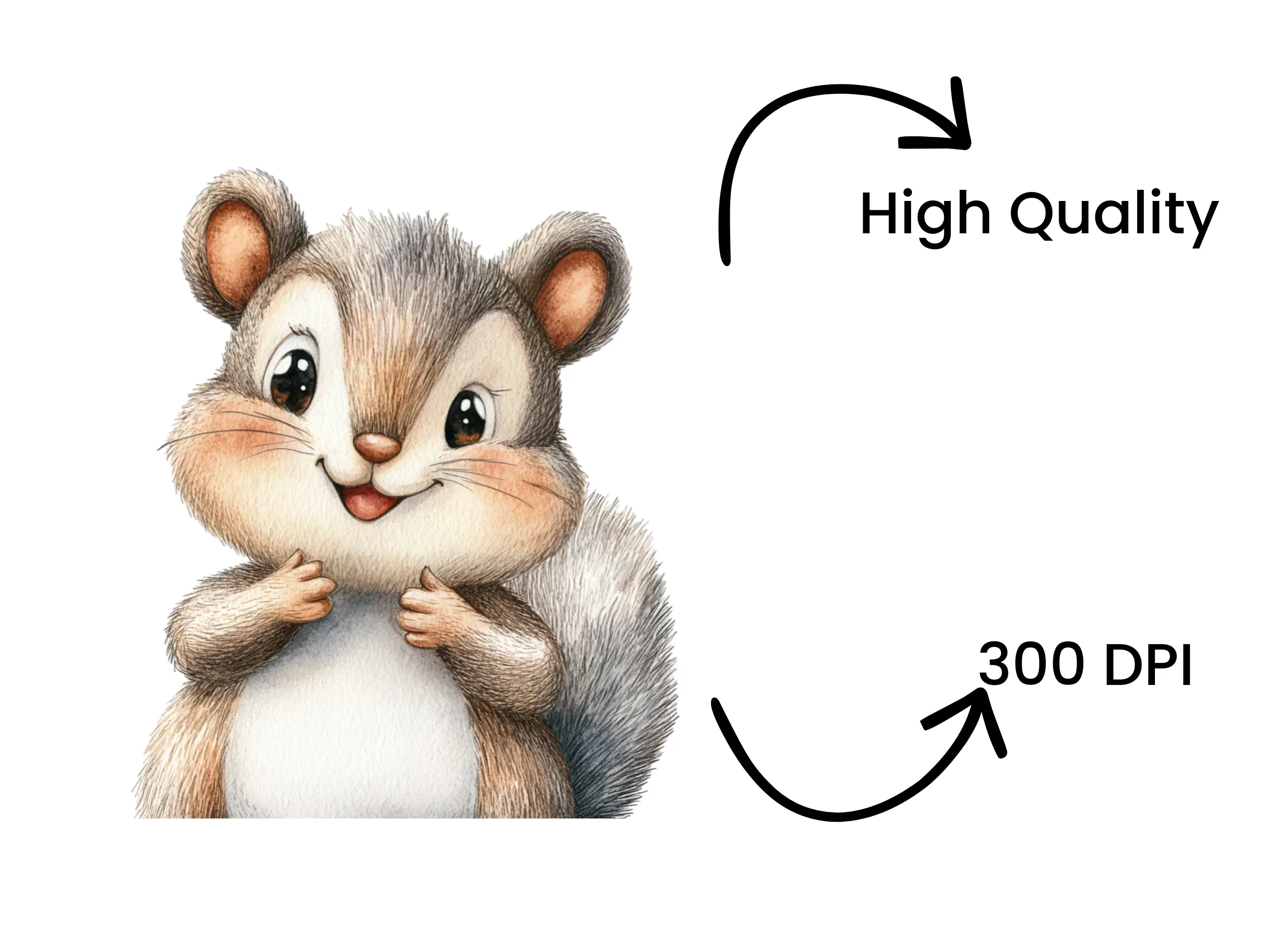 Charming Squirrel Clipart Bundle - Image 4