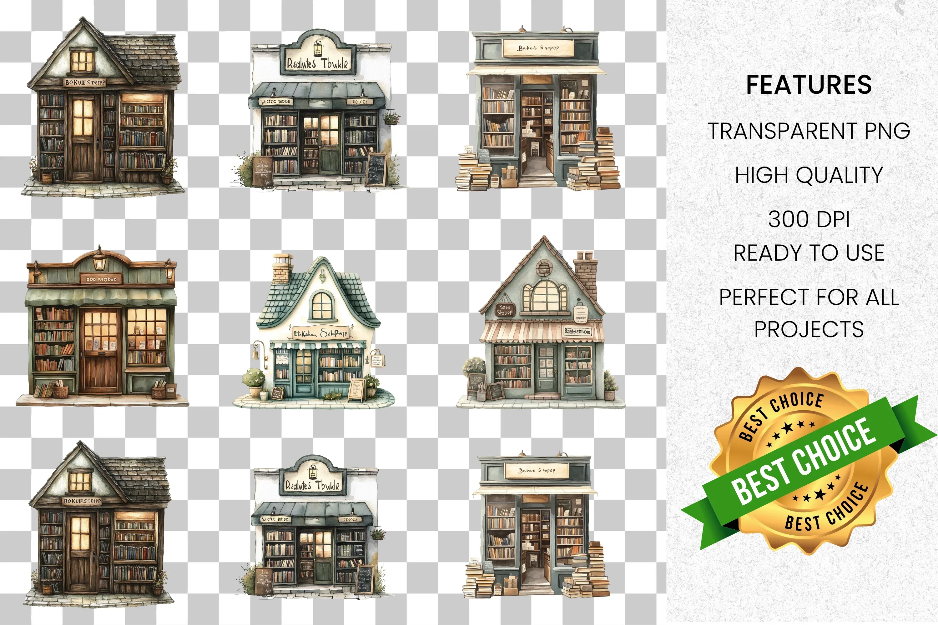Charming Storefront Clipart Bundle - Image 2