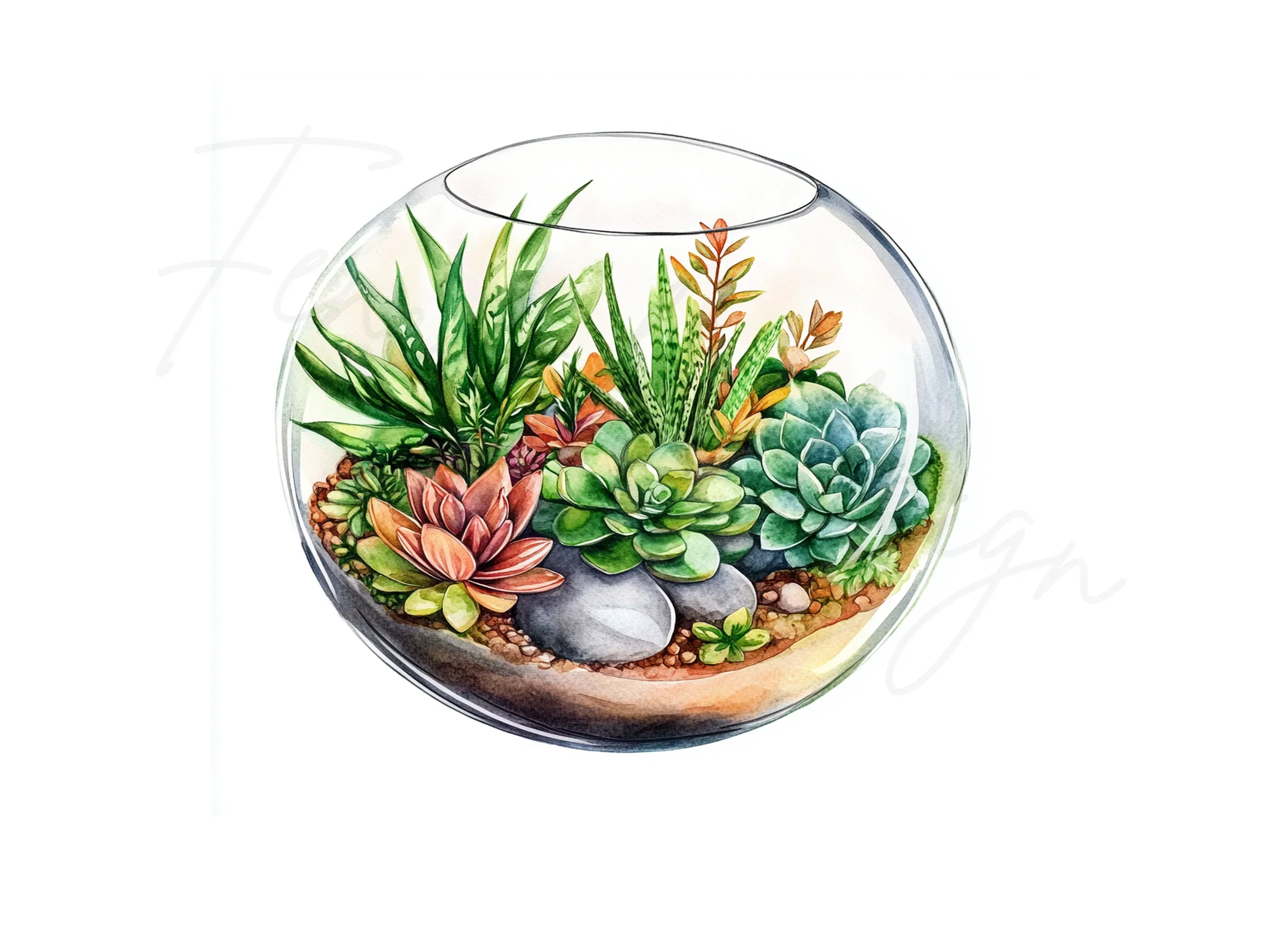 Charming Terrarium Clipart Bundle - Image 2