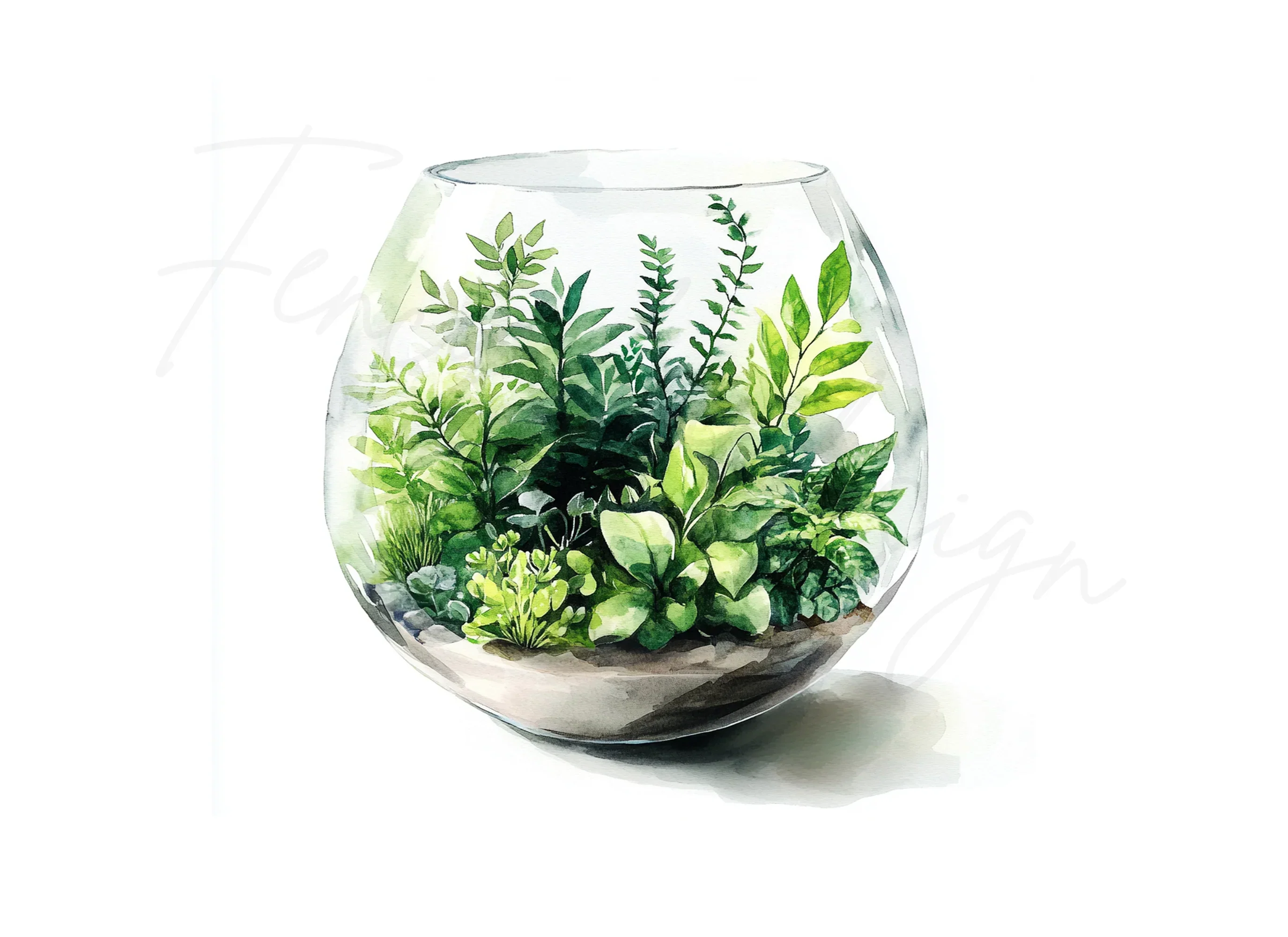 Charming Terrarium Clipart Bundle - Image 3