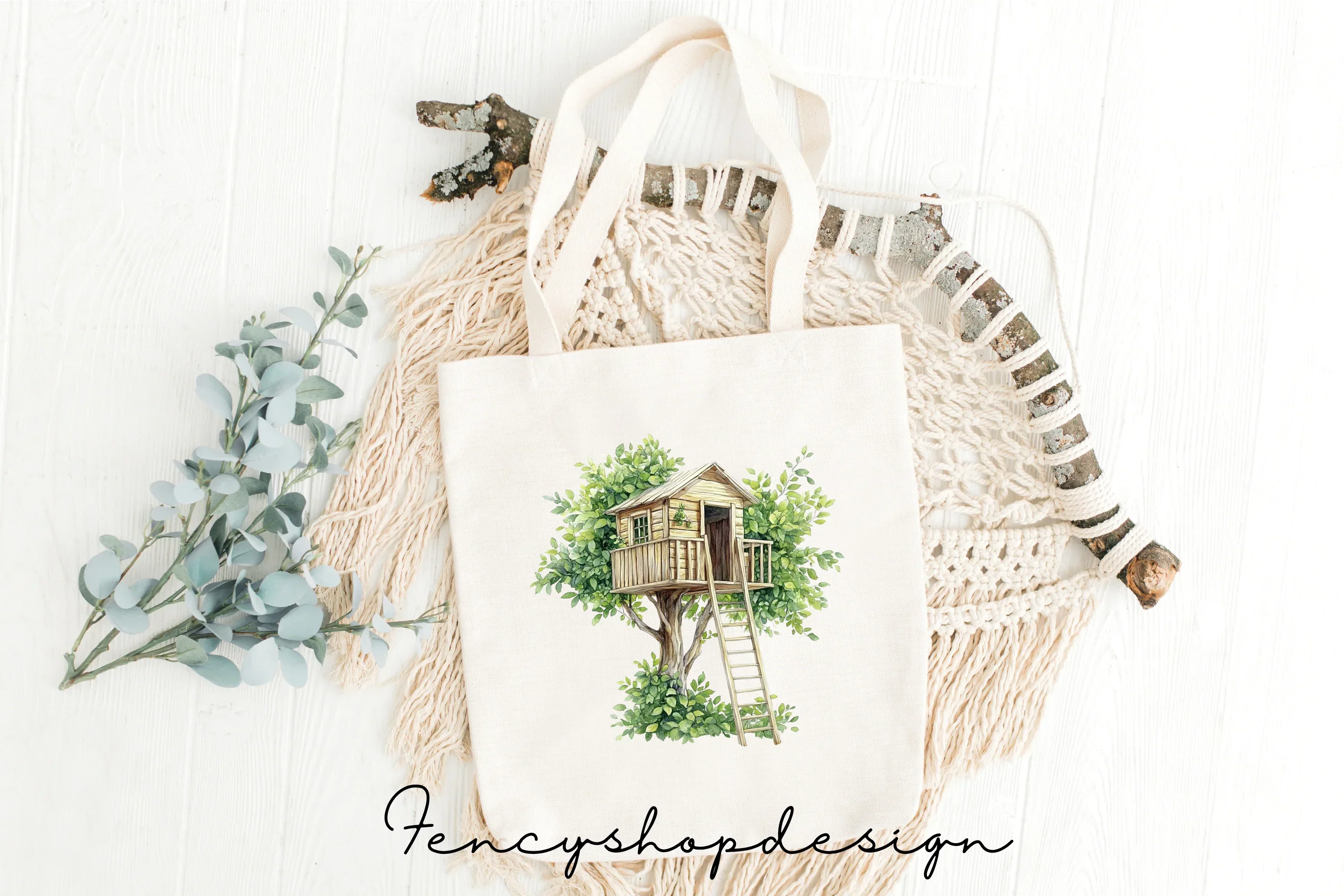Charming Treehouse Clipart Bundle - Image 2