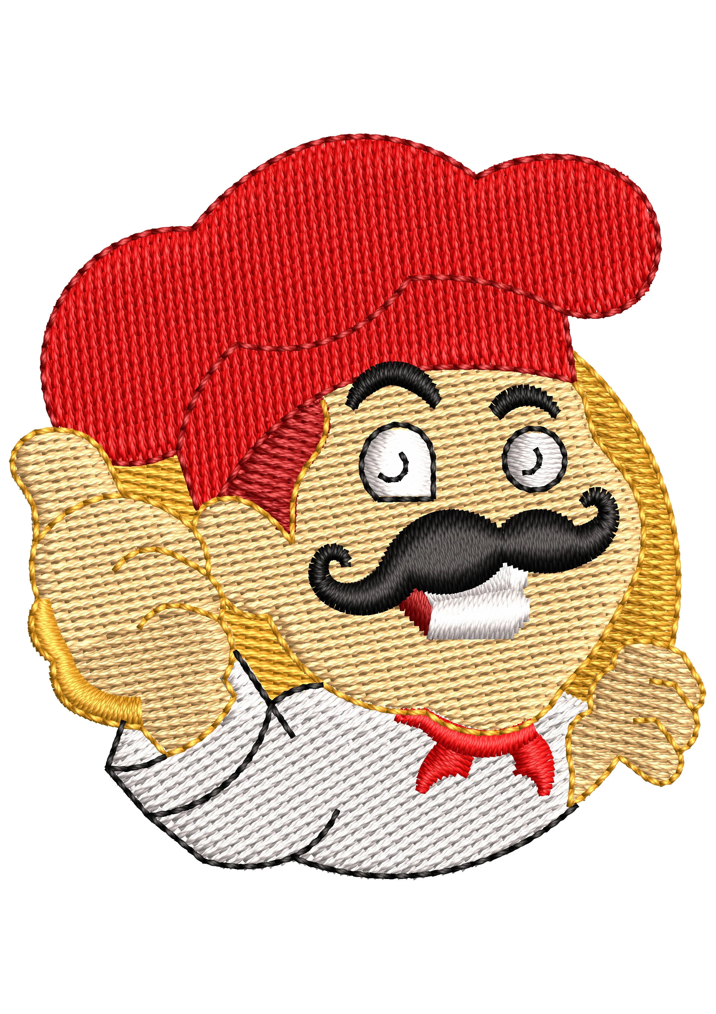 Chef Embroidery Design