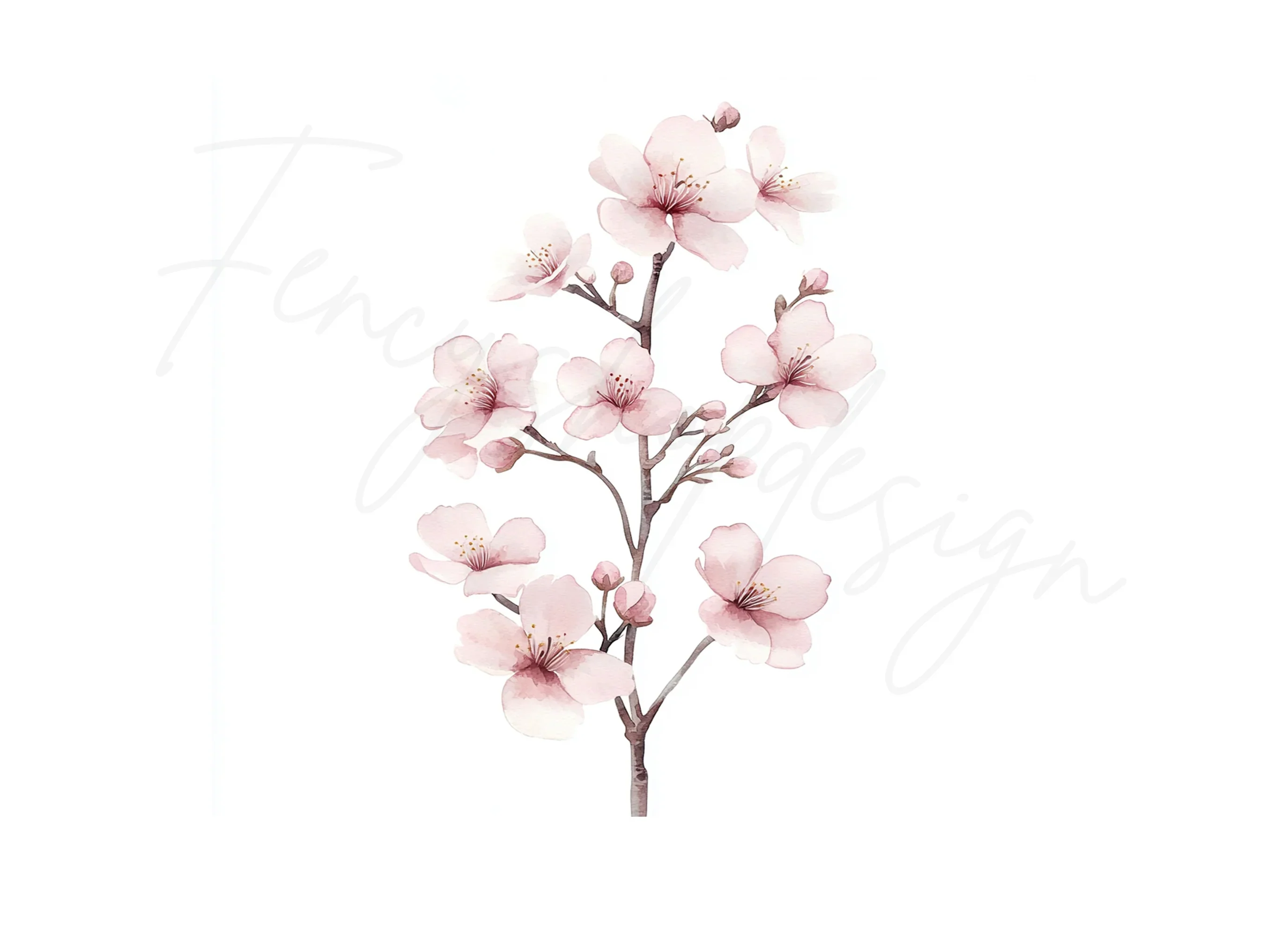 Cherry Blossom Clipart Bundle - Image 3
