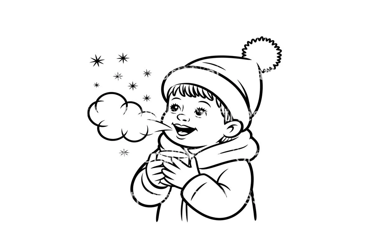 Child Blowing Warm Breath Coloring Books - Image 4