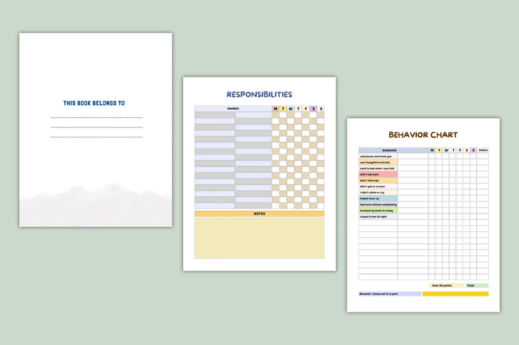 Children Task Chart Planner - Image 3