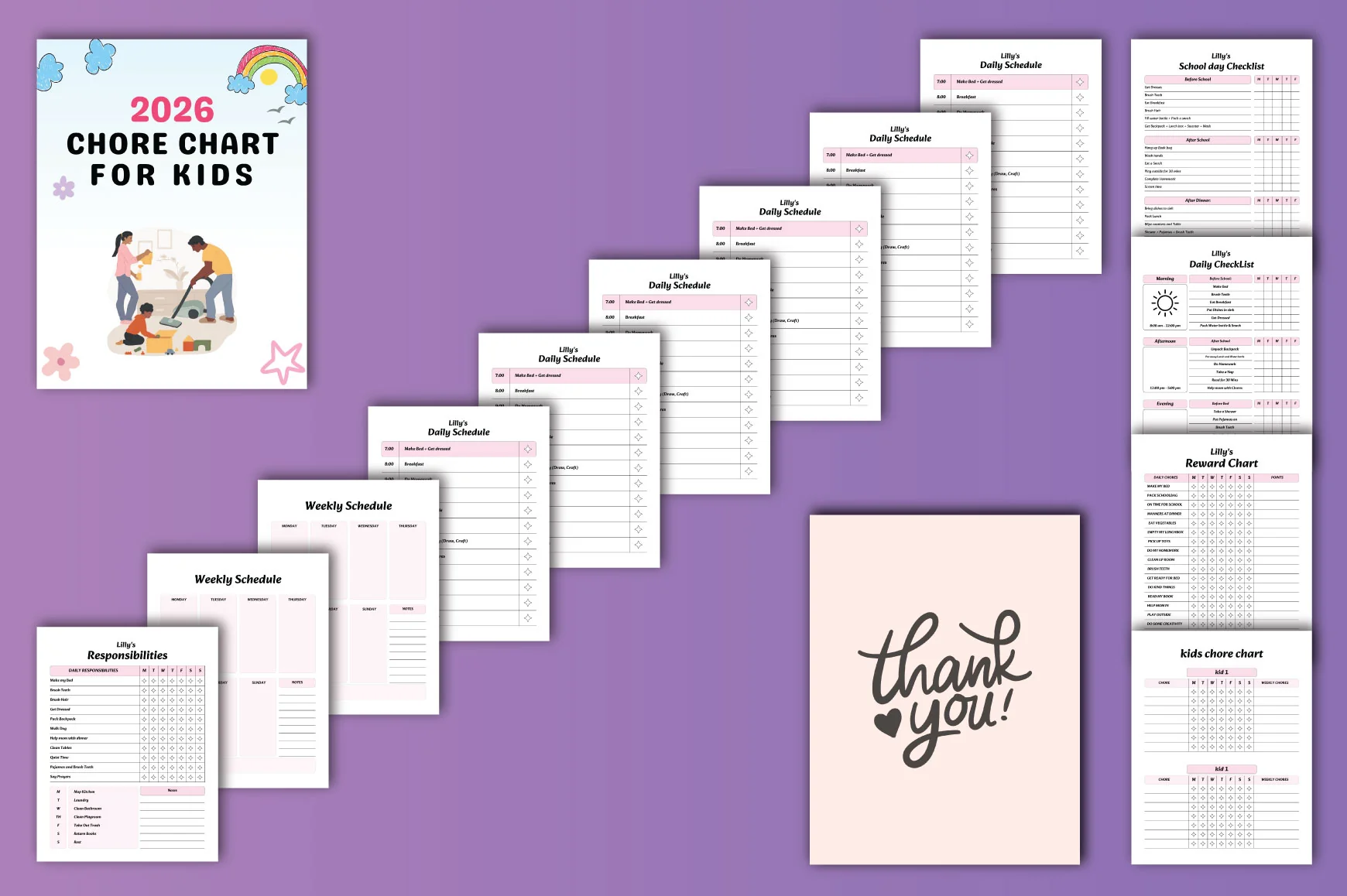 Chore Chart for Kids Planner - Image 2