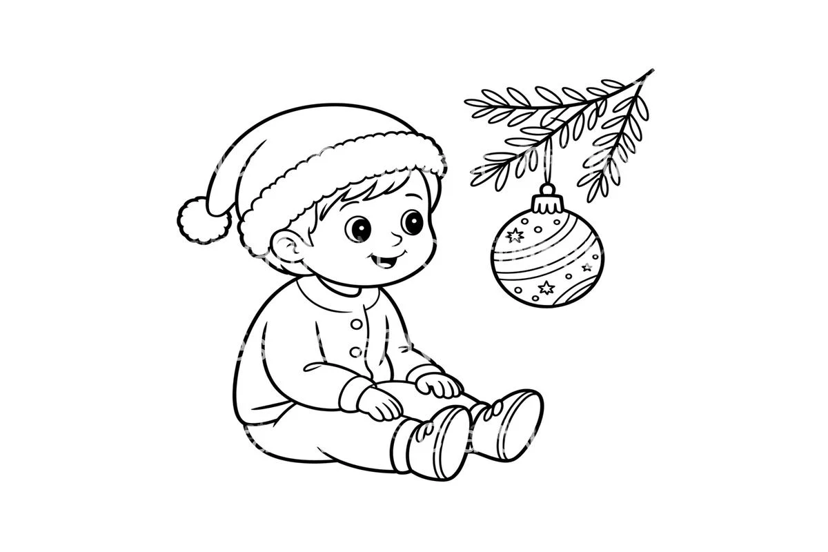 Christmas BabiesFun Coloring Books - Image 4
