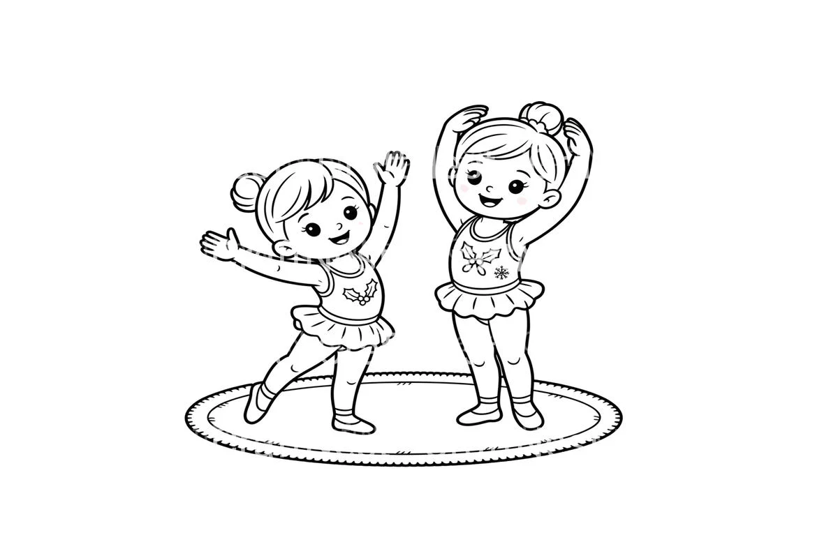Christmas Ballerina Friends Coloring Books - Image 2