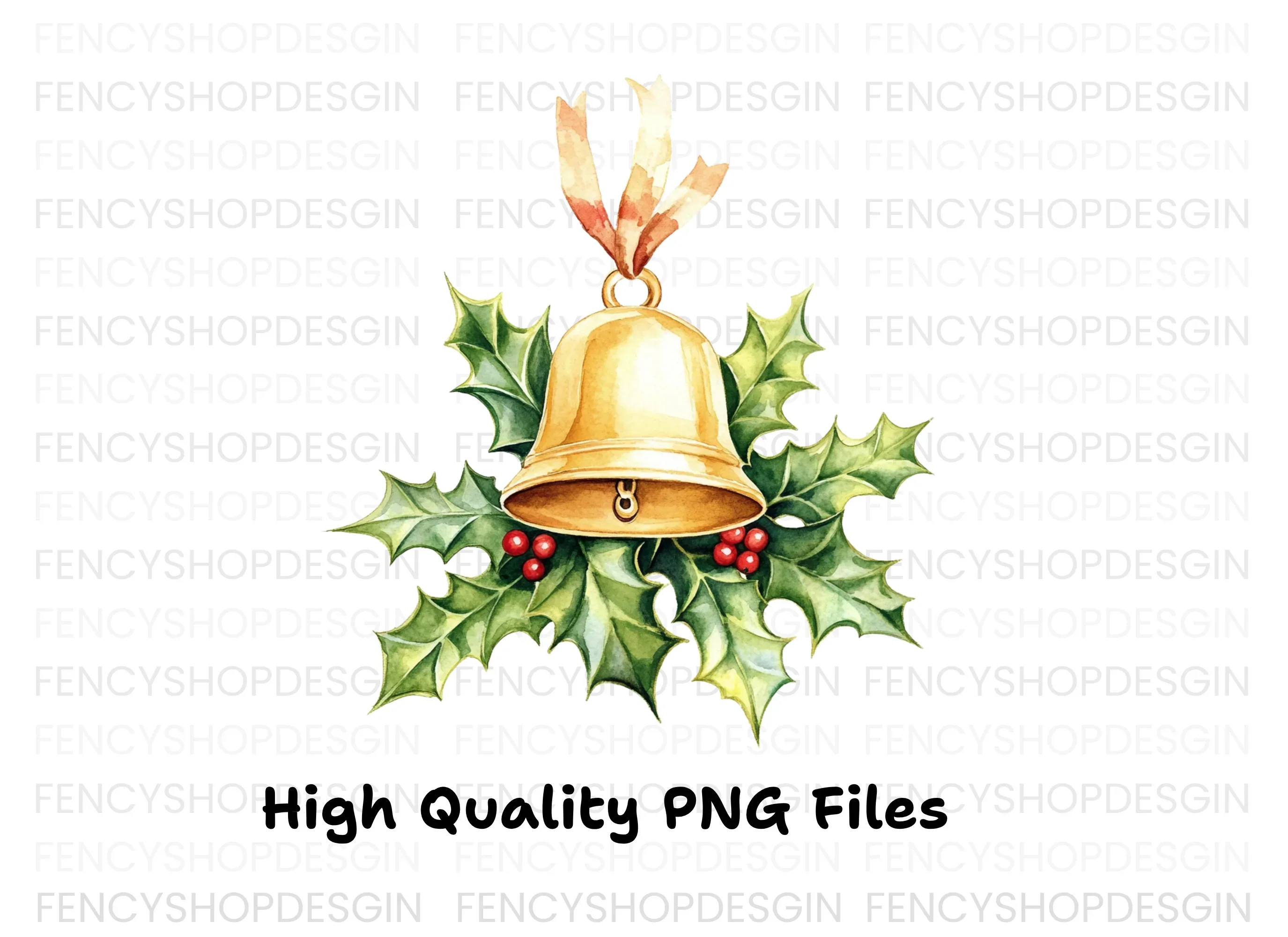 Christmas Bell Clipart Bundle - Image 2