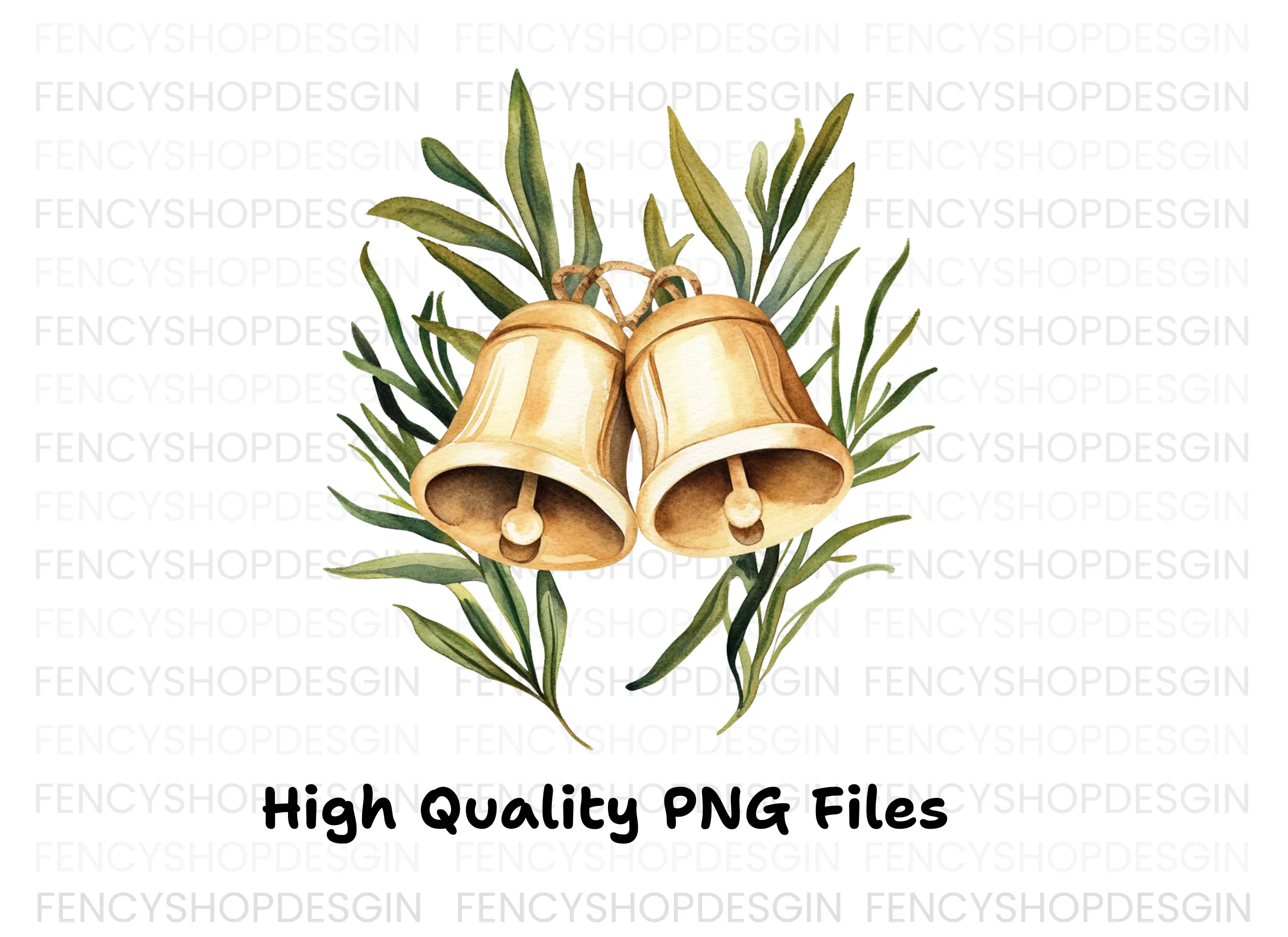 Christmas Bells Clipart Bundle - Image 3