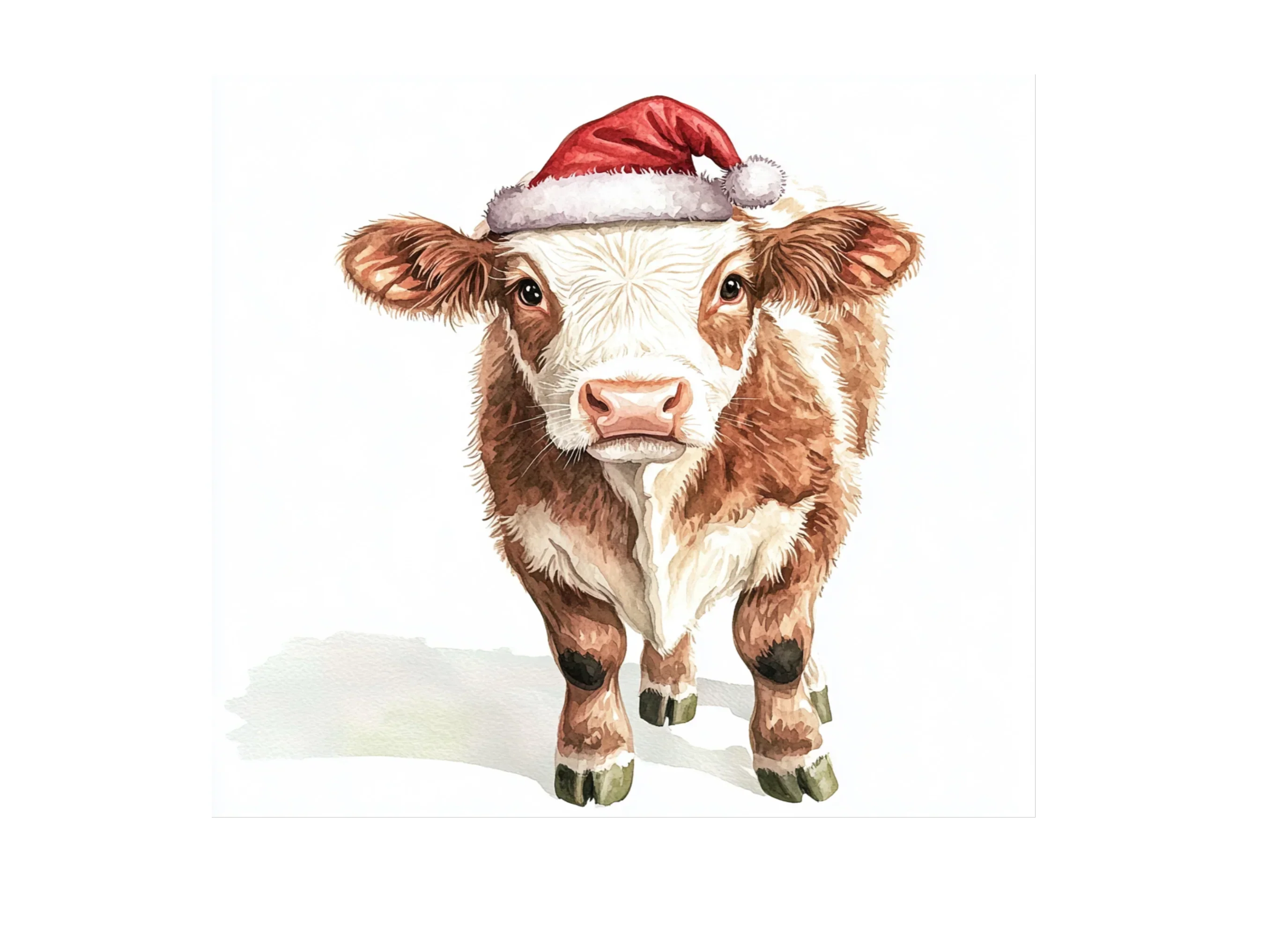 Christmas Calf Clipart Bundle - Image 3