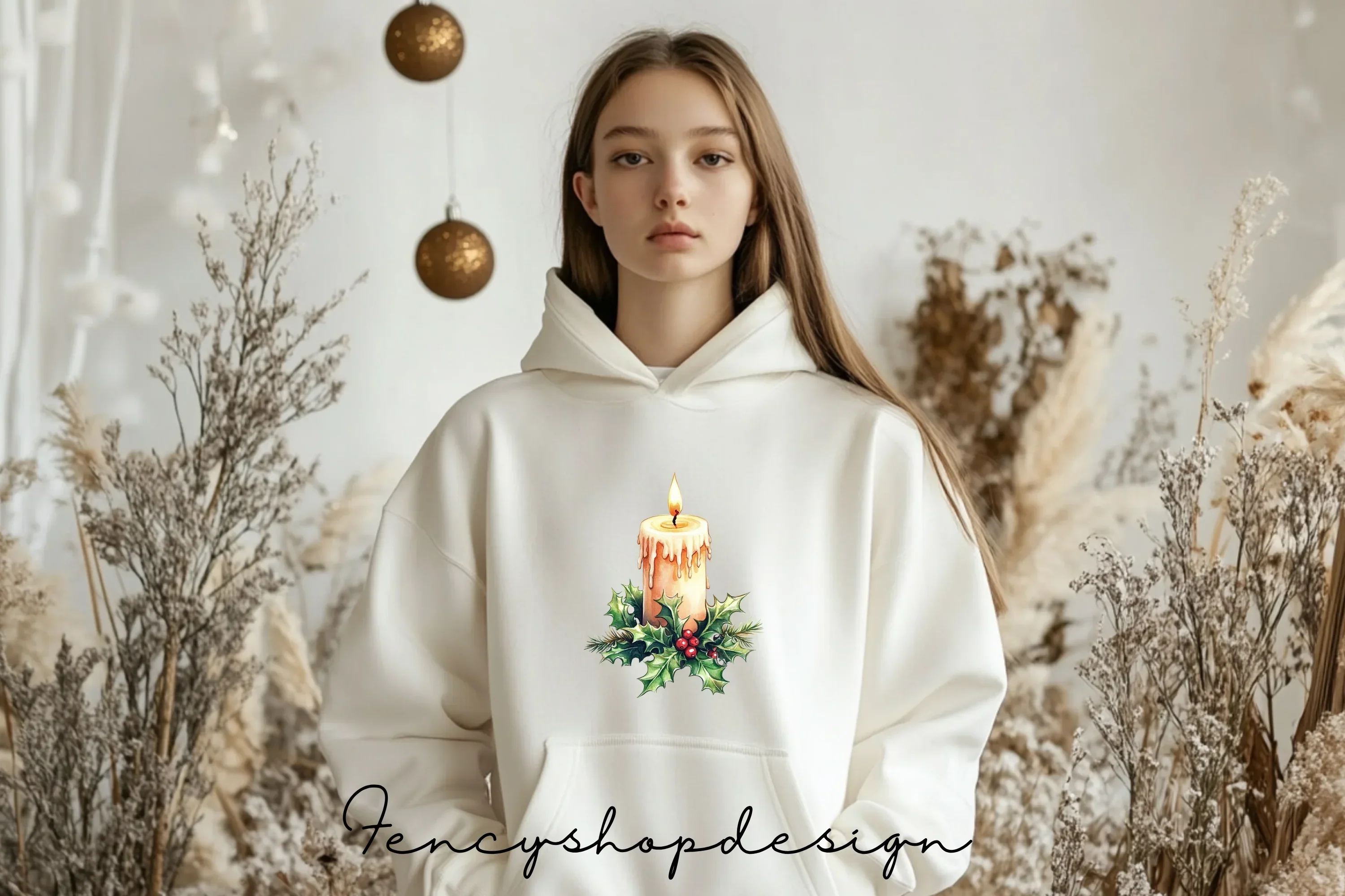 Christmas Candle Clipart Bundle - Image 6