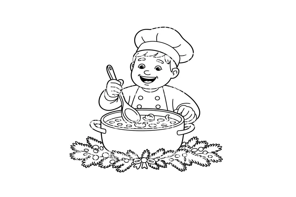 Christmas Chef Cooking Coloring Books - Image 4