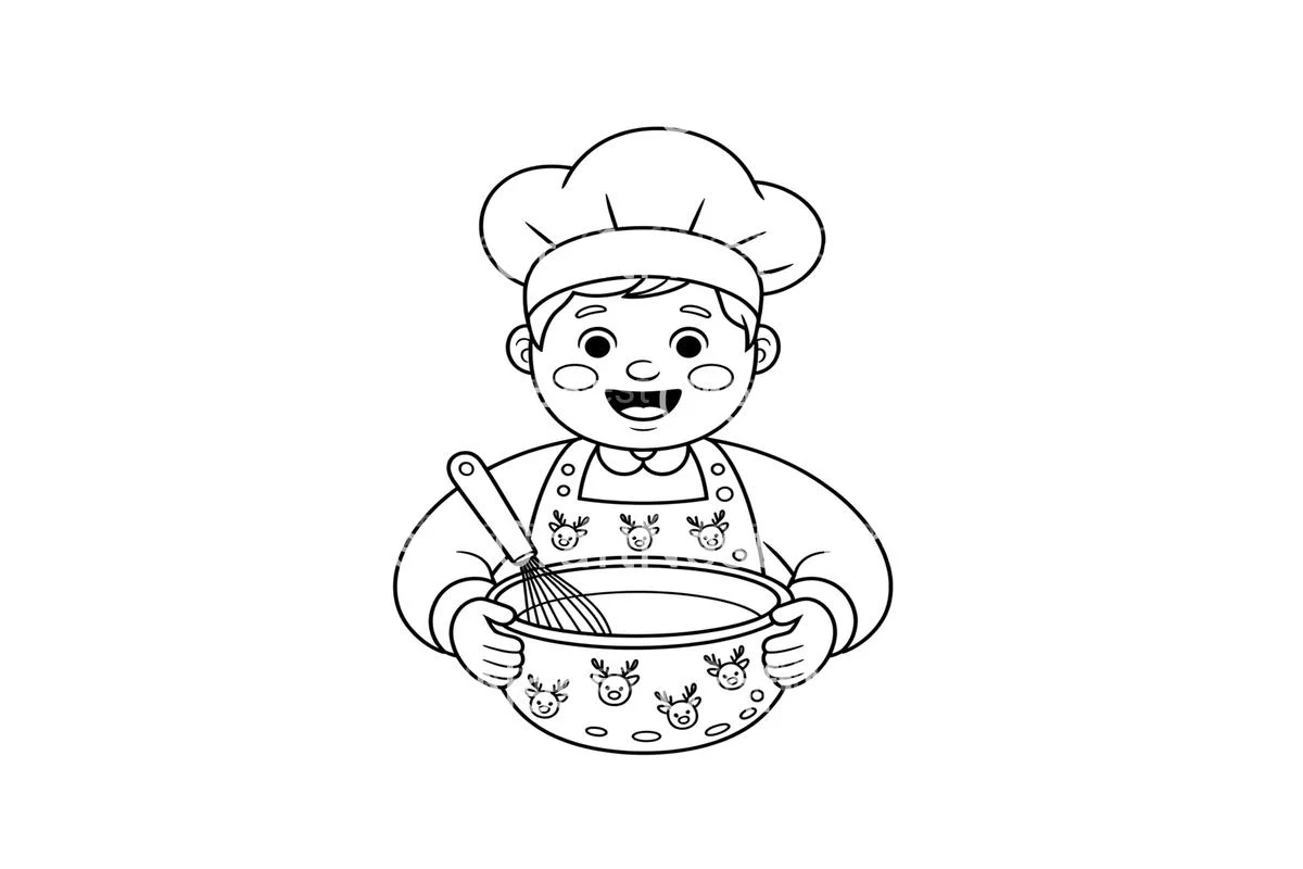 Christmas Chef Kids Coloring Books - Image 4