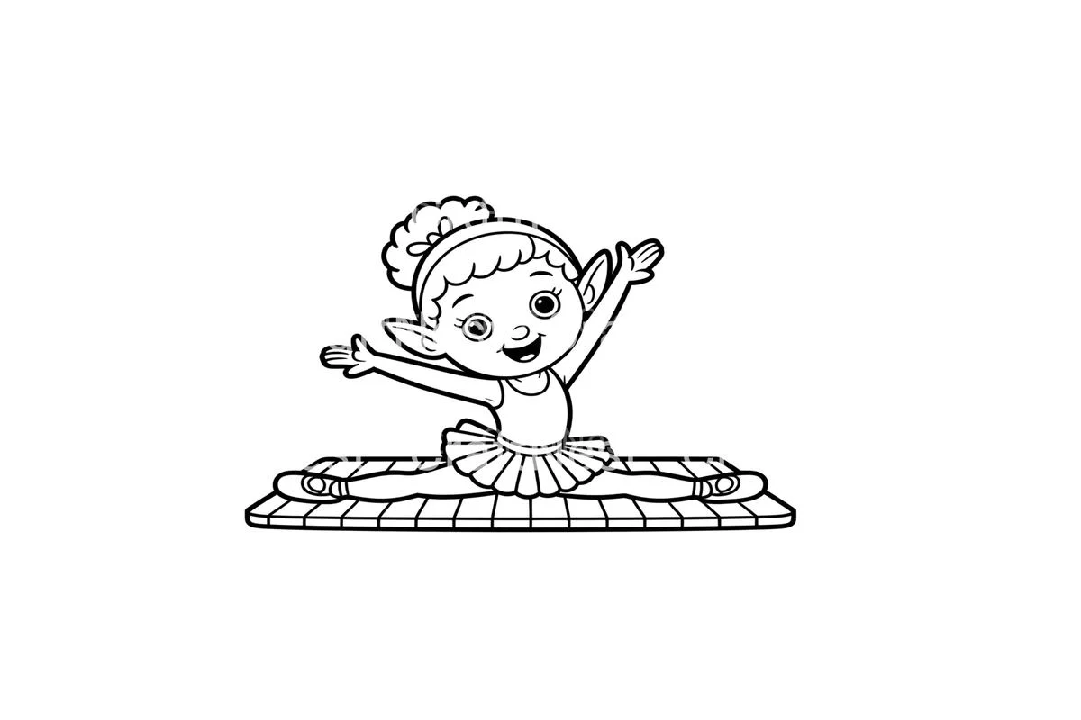 Christmas Elf Ballerina Coloring Books - Image 2