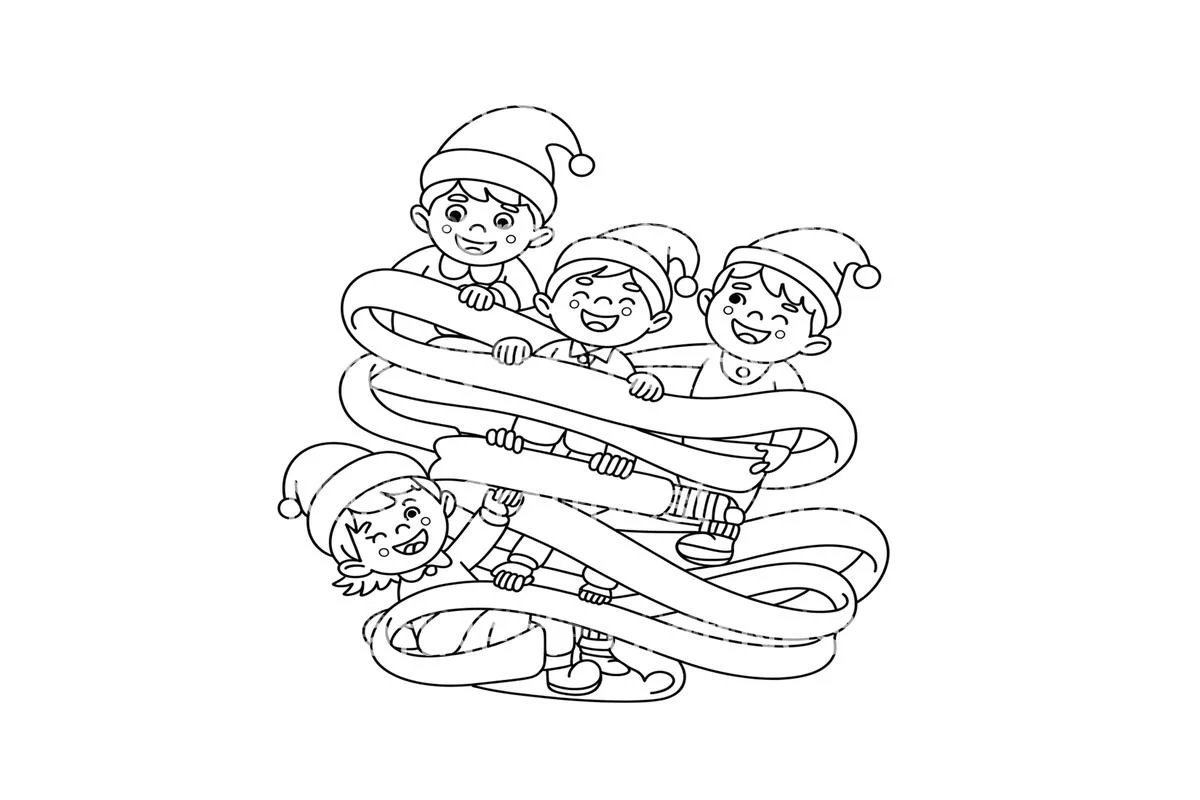 Christmas Elf Maze Adventure Coloring Books - Image 4