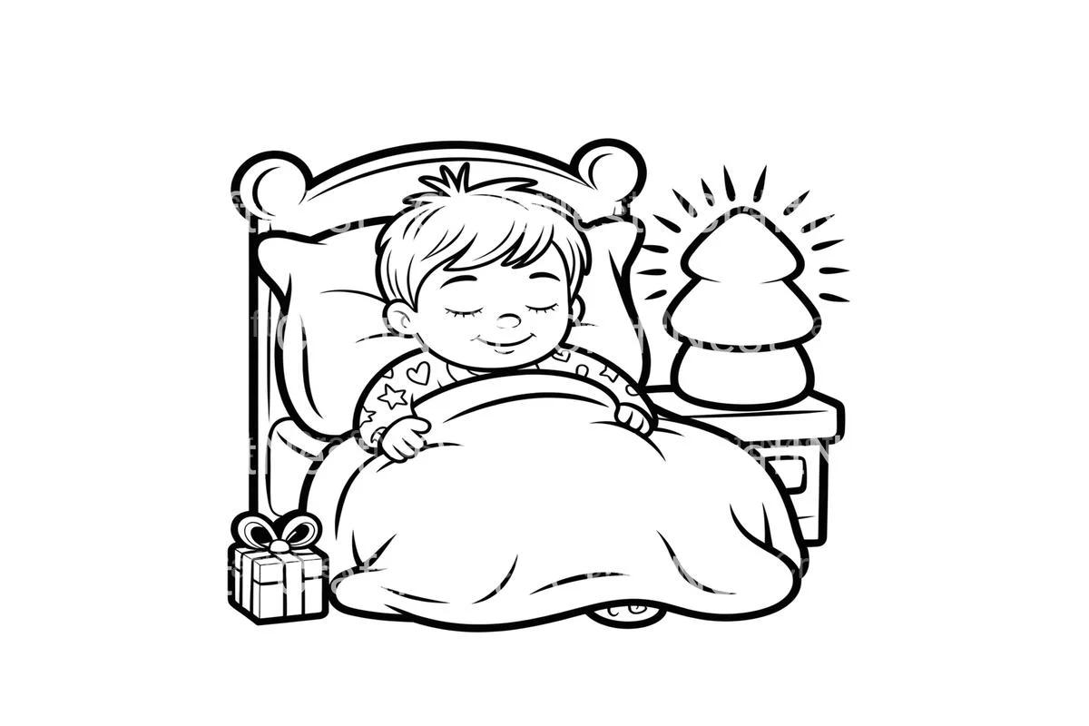 Christmas Eve Kids Coloring Books - Image 4