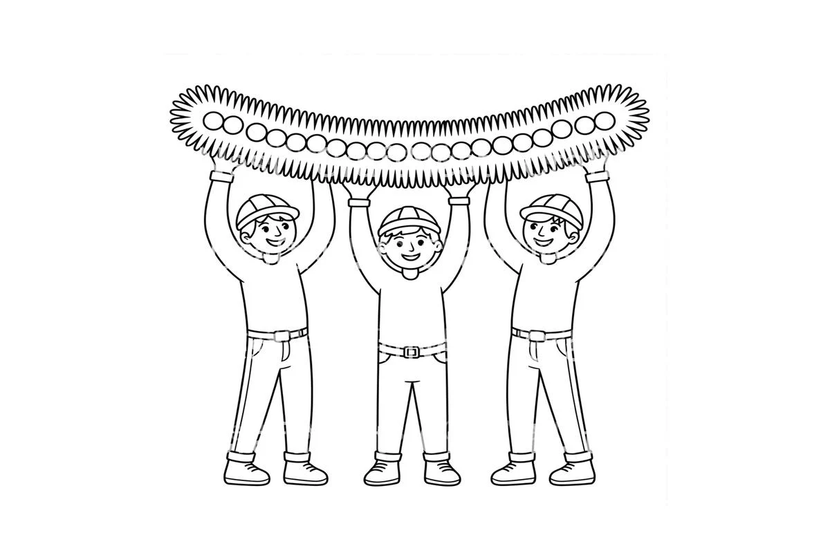 Christmas Garland for Kids Coloring Books - Image 4