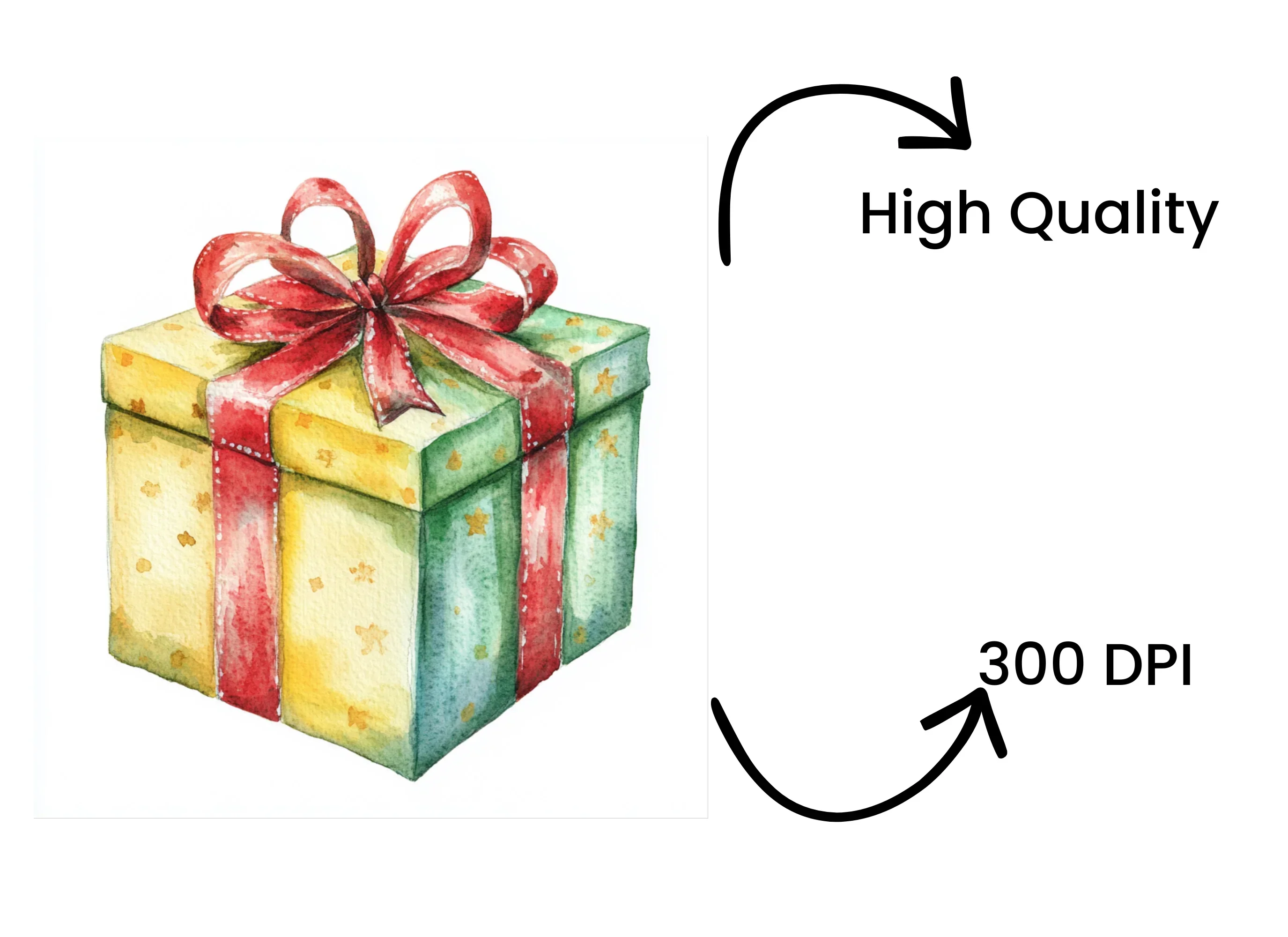 Christmas Gift Box Clipart Bundle - Image 4
