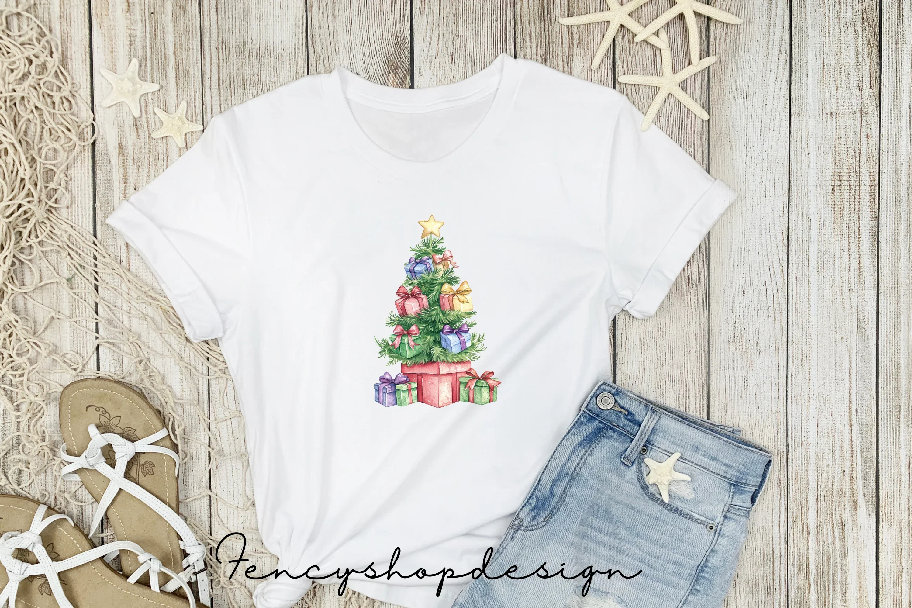Christmas Gift Stacks Clipart Bundle - Image 4