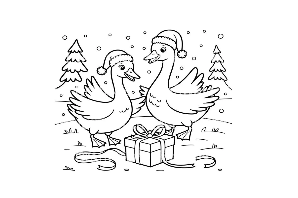 Christmas GooseFun Coloring Books - Image 2