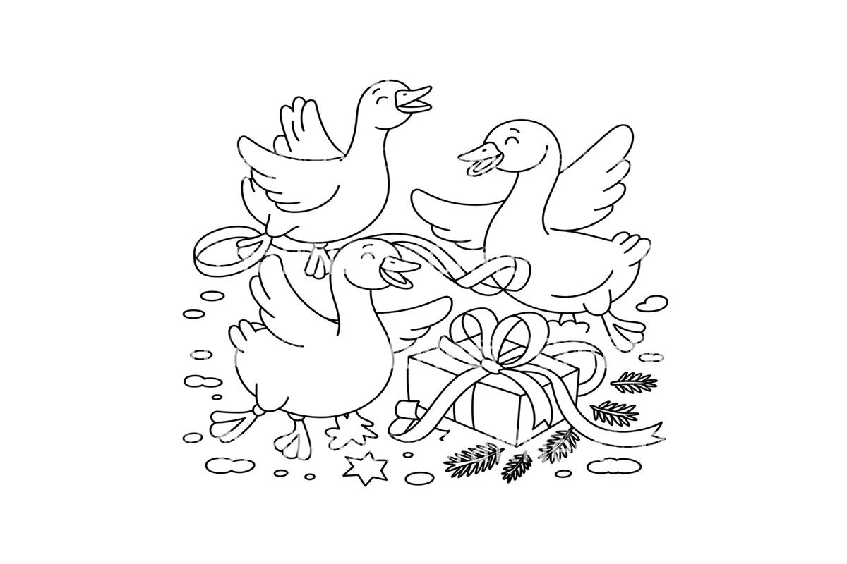 Christmas GooseFun Coloring Books - Image 3