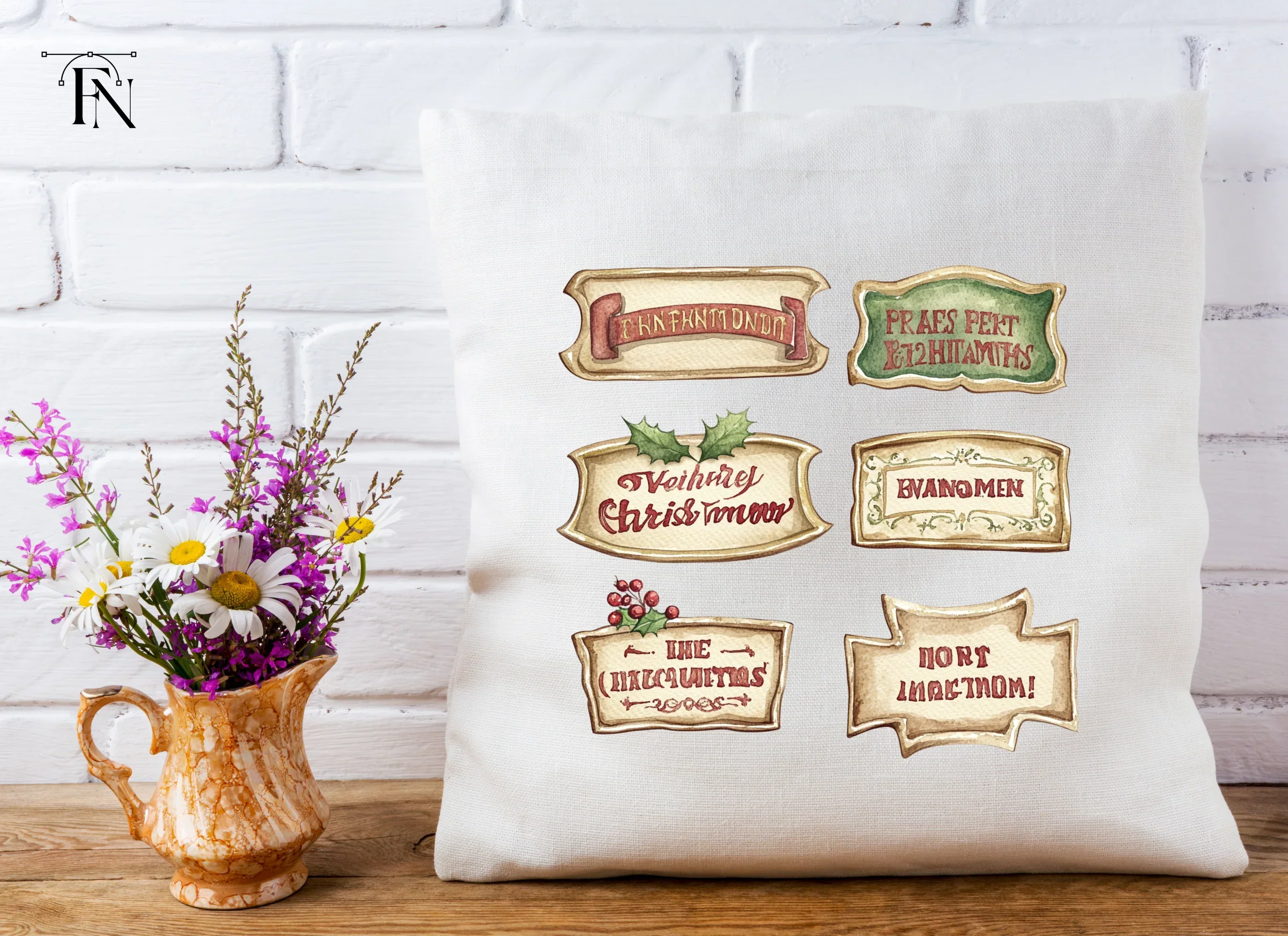 Christmas Labels Clipart Bundle - Image 4
