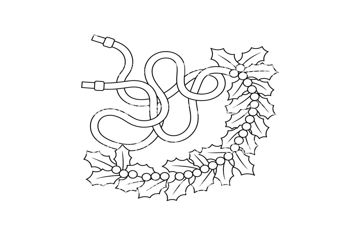 Christmas Lights and Holly Coloring Books - Image 3