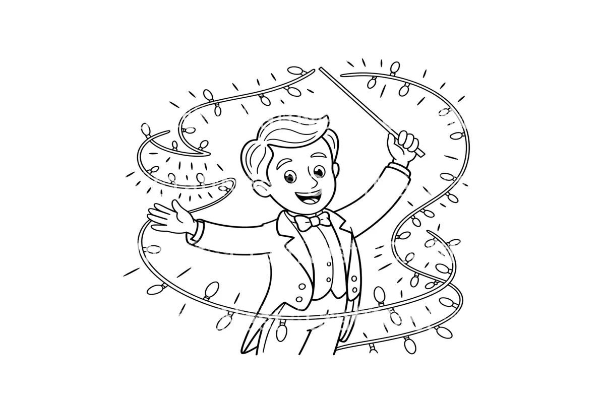 Christmas Lights Conductor Coloring Books - Image 4
