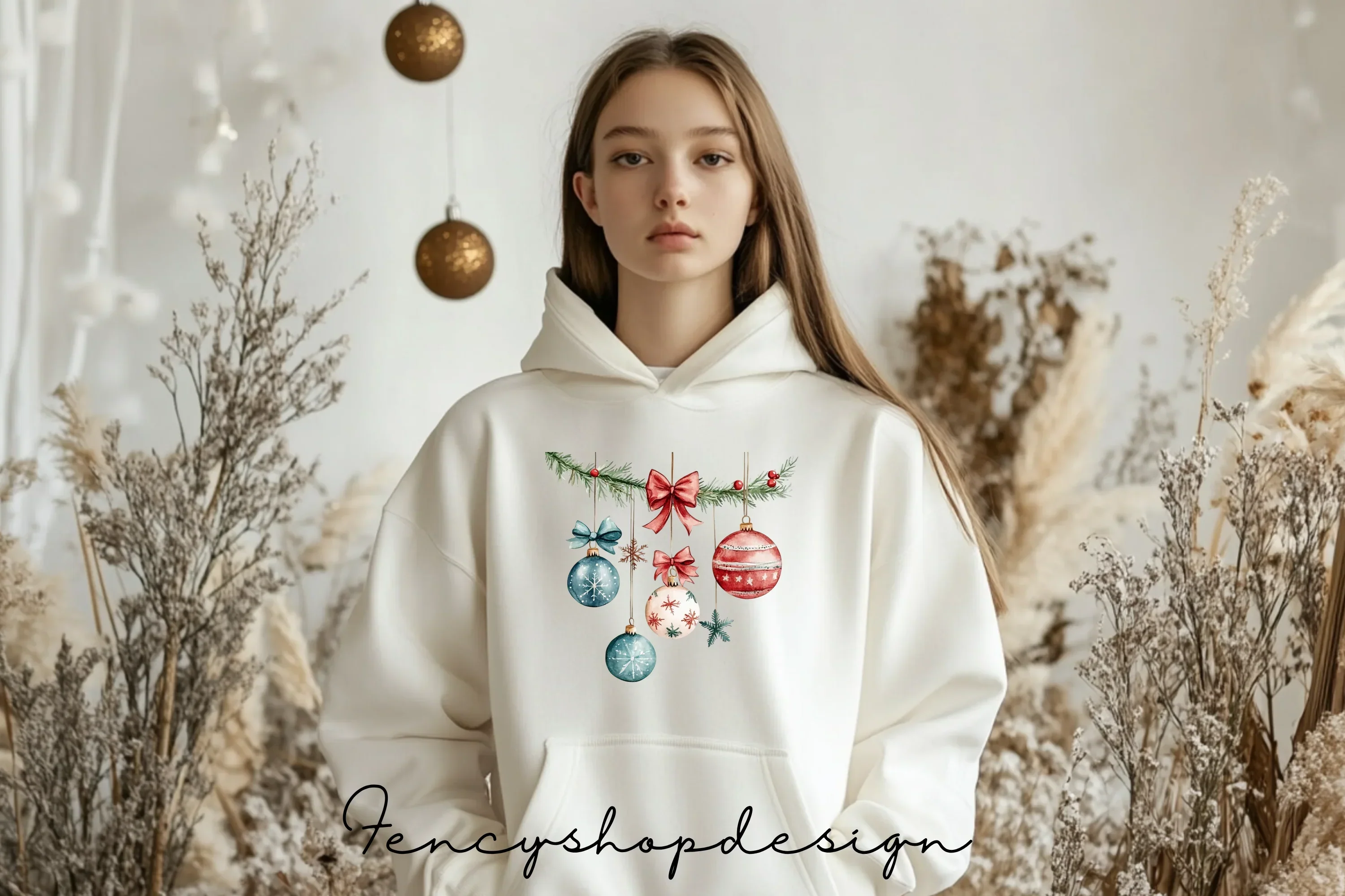 Christmas Ornaments Clipart Bundle - Image 6