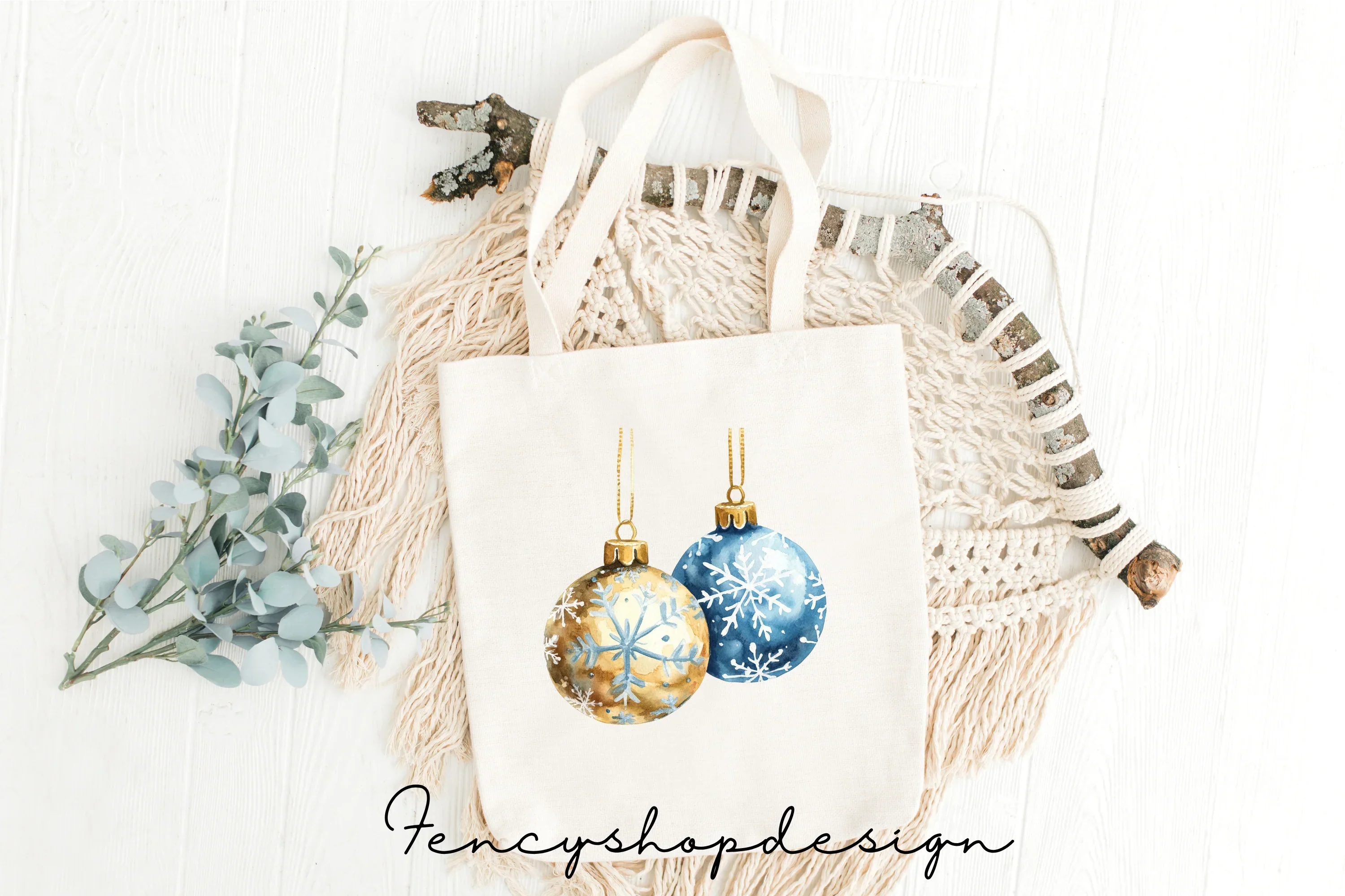 Christmas Ornaments Clipart Bundle - Image 8