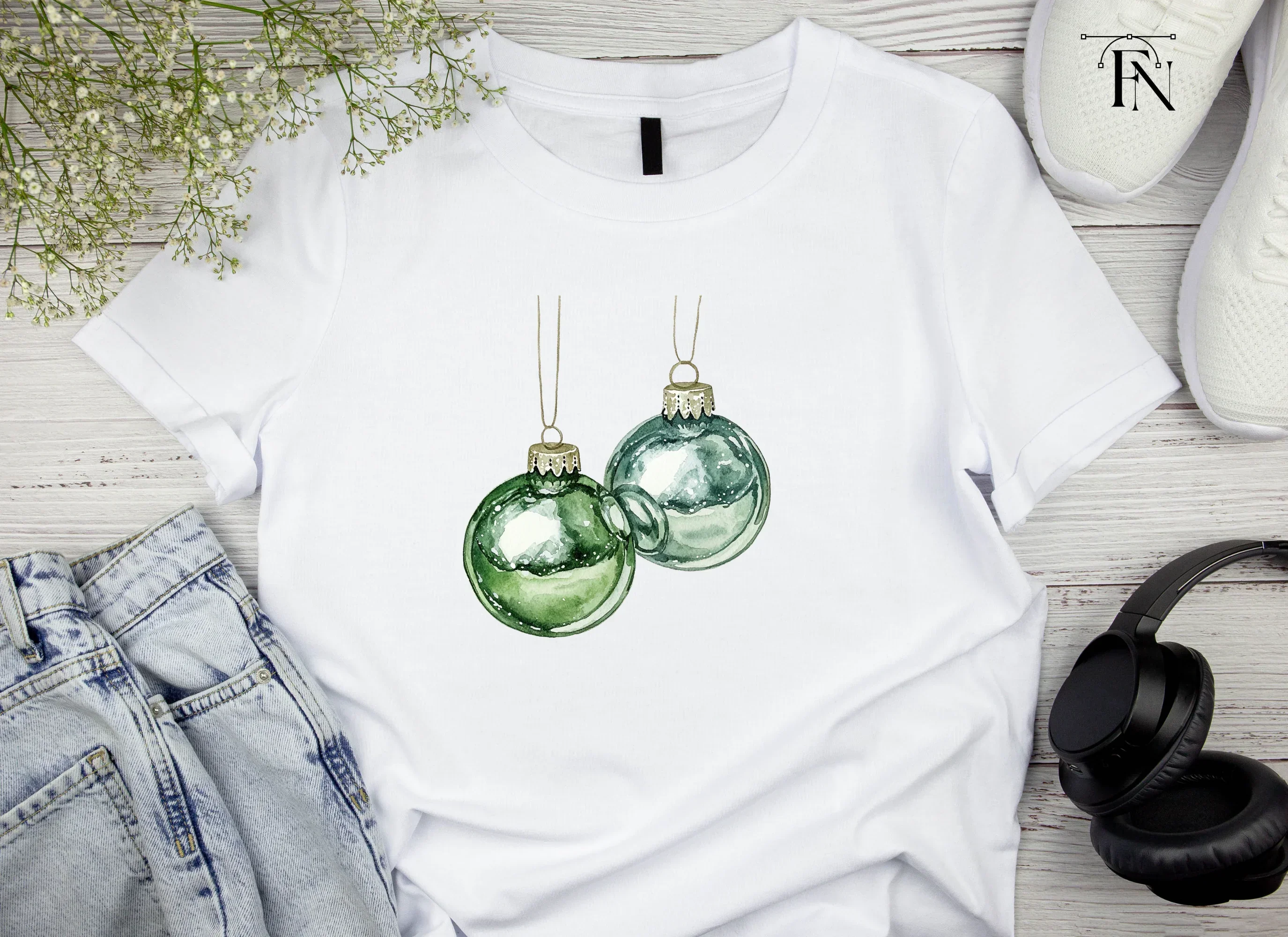 Christmas Ornaments Clipart Bundle - Image 4