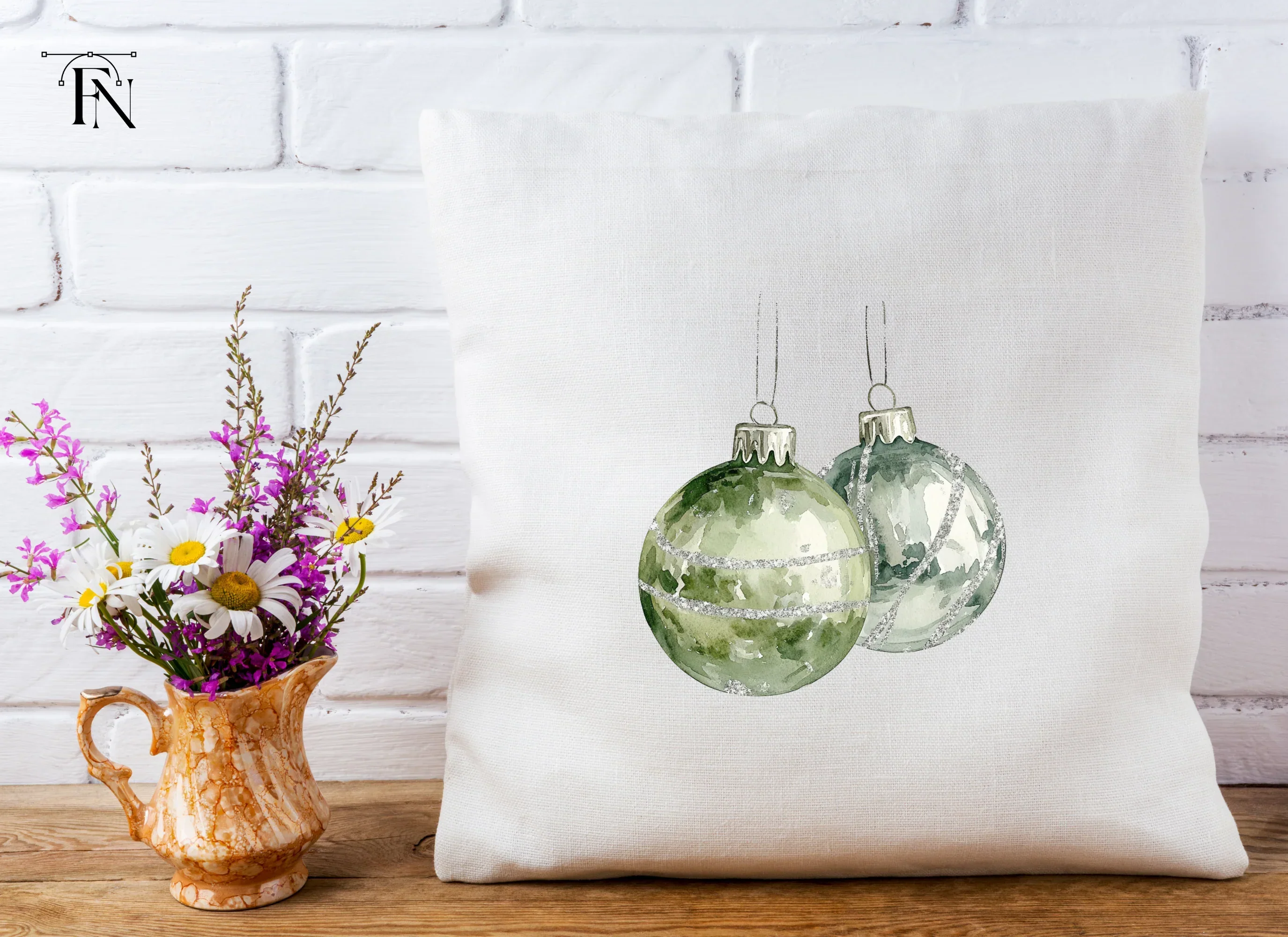 Christmas Ornaments Clipart Bundle - Image 4