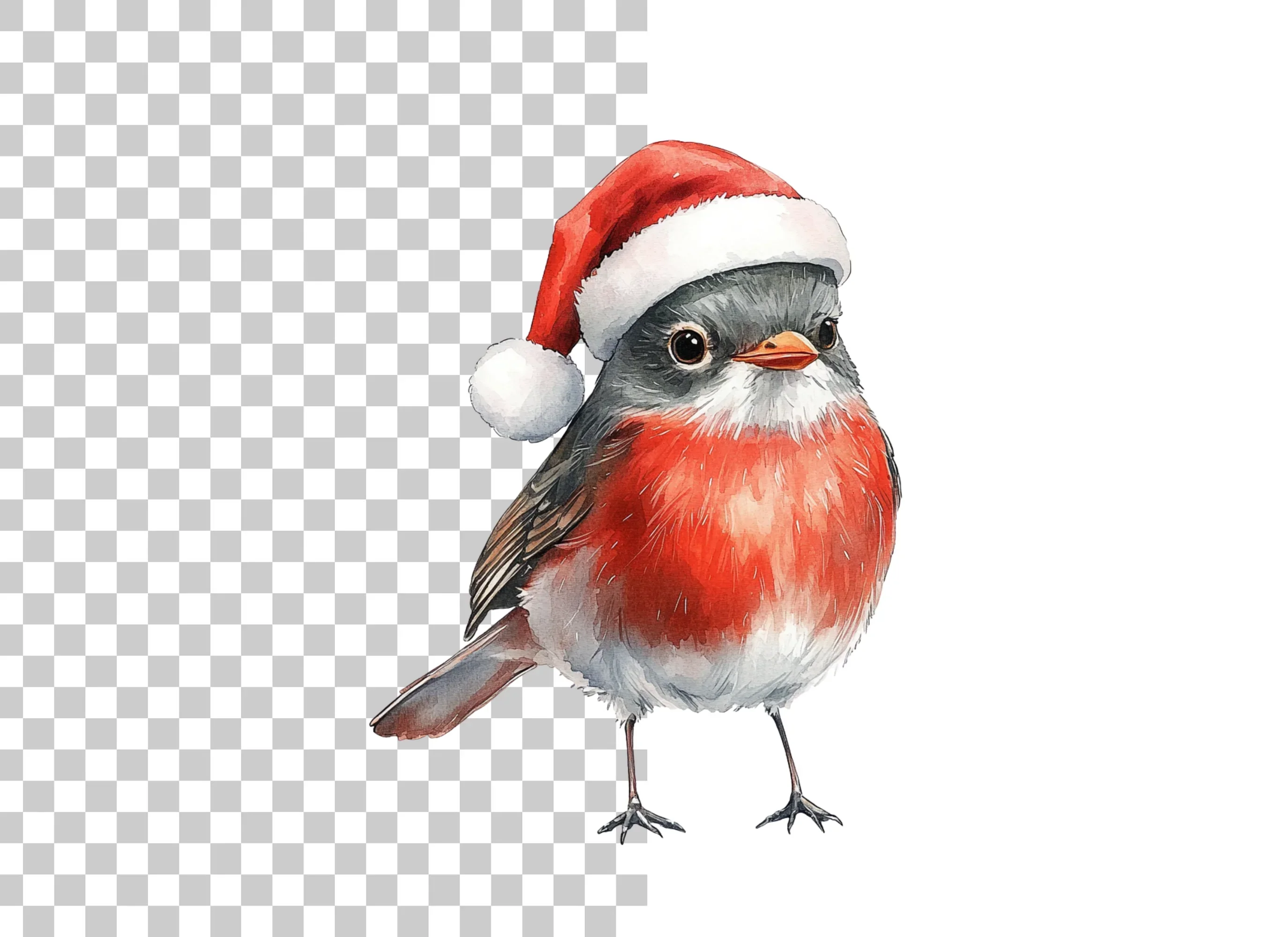 Christmas Robin Birds Clipart Bundle - Image 2