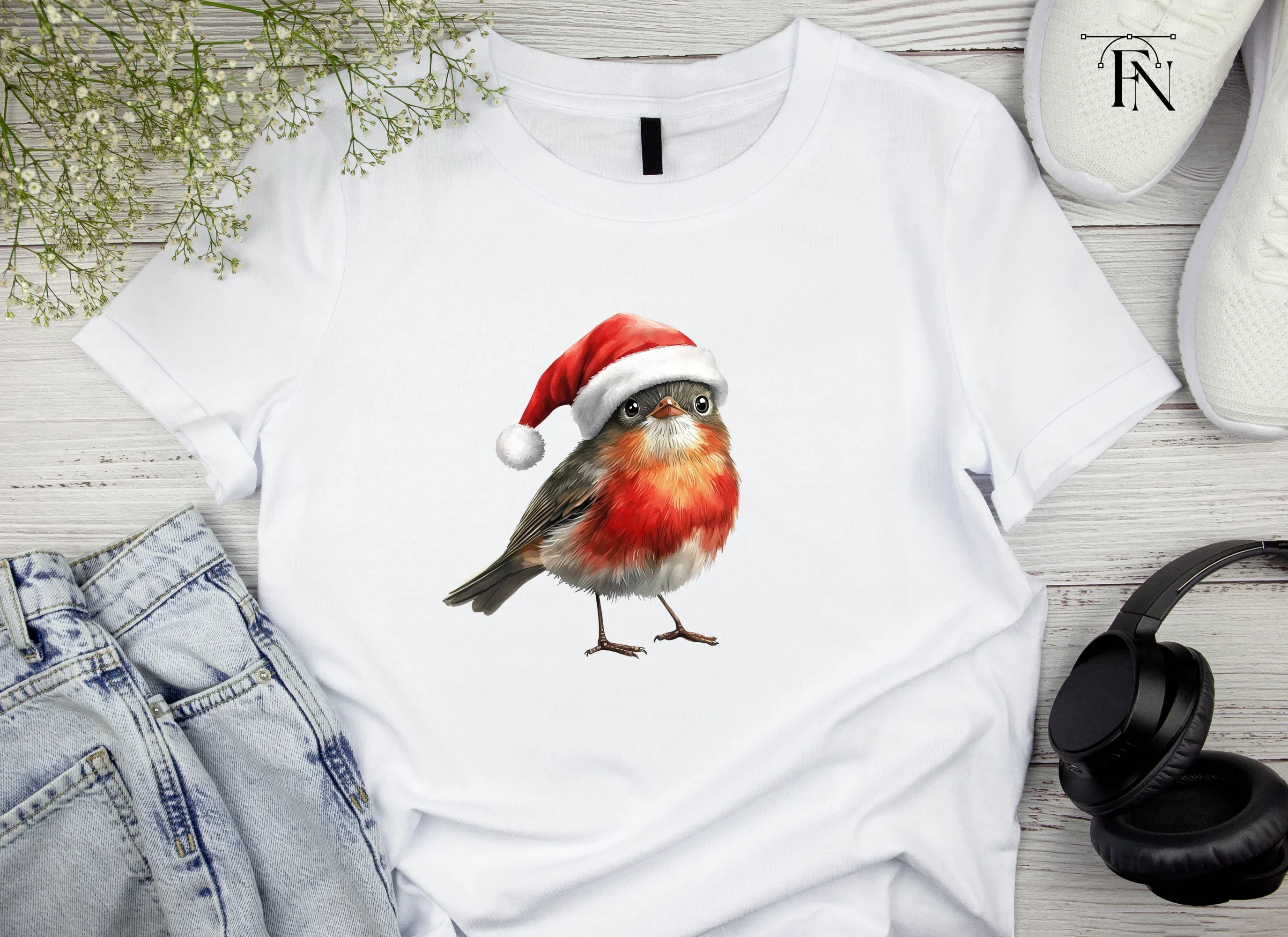 Christmas Robin Birds Clipart Bundle - Image 4