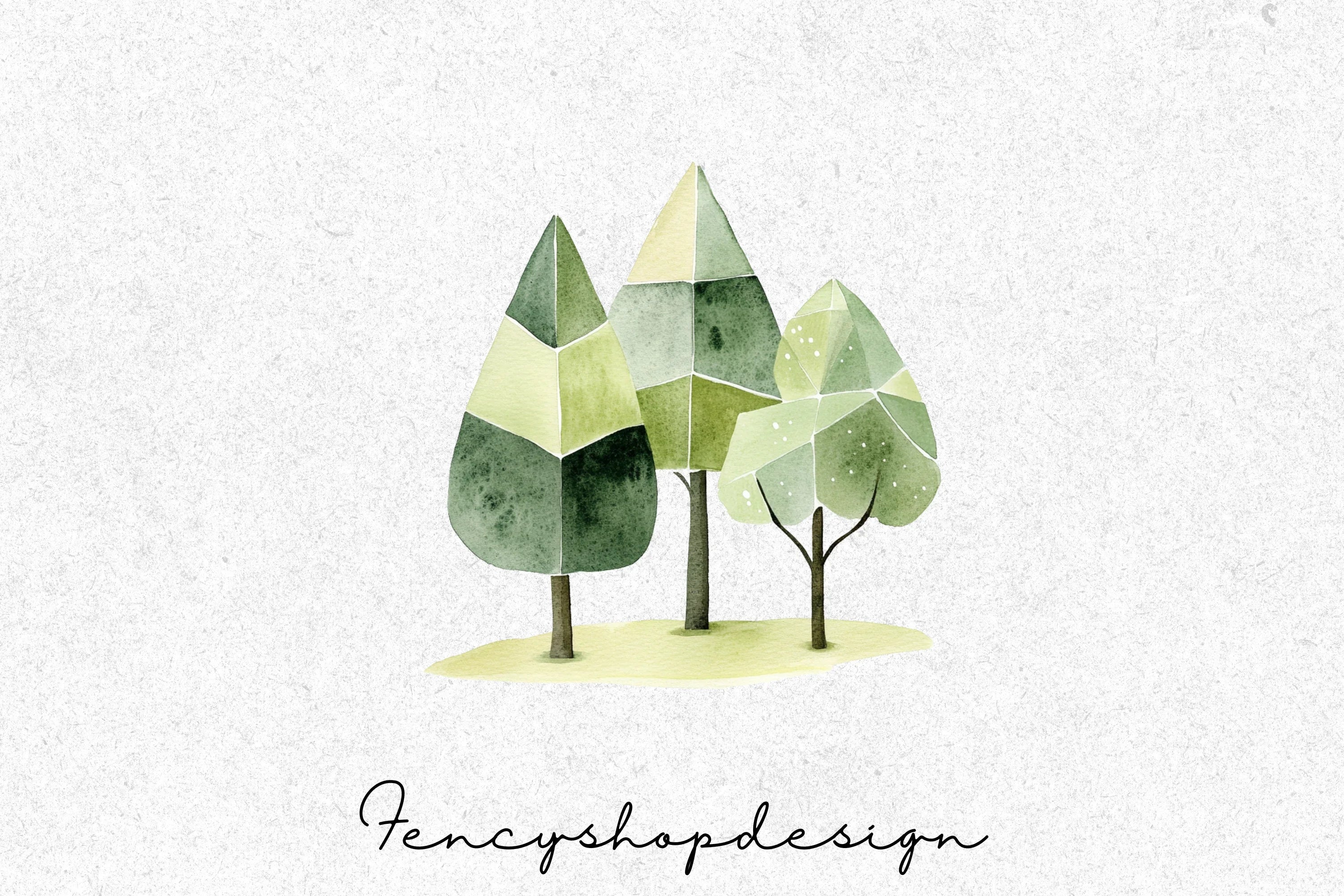 Christmas Tree Clipart Bundle - Image 3