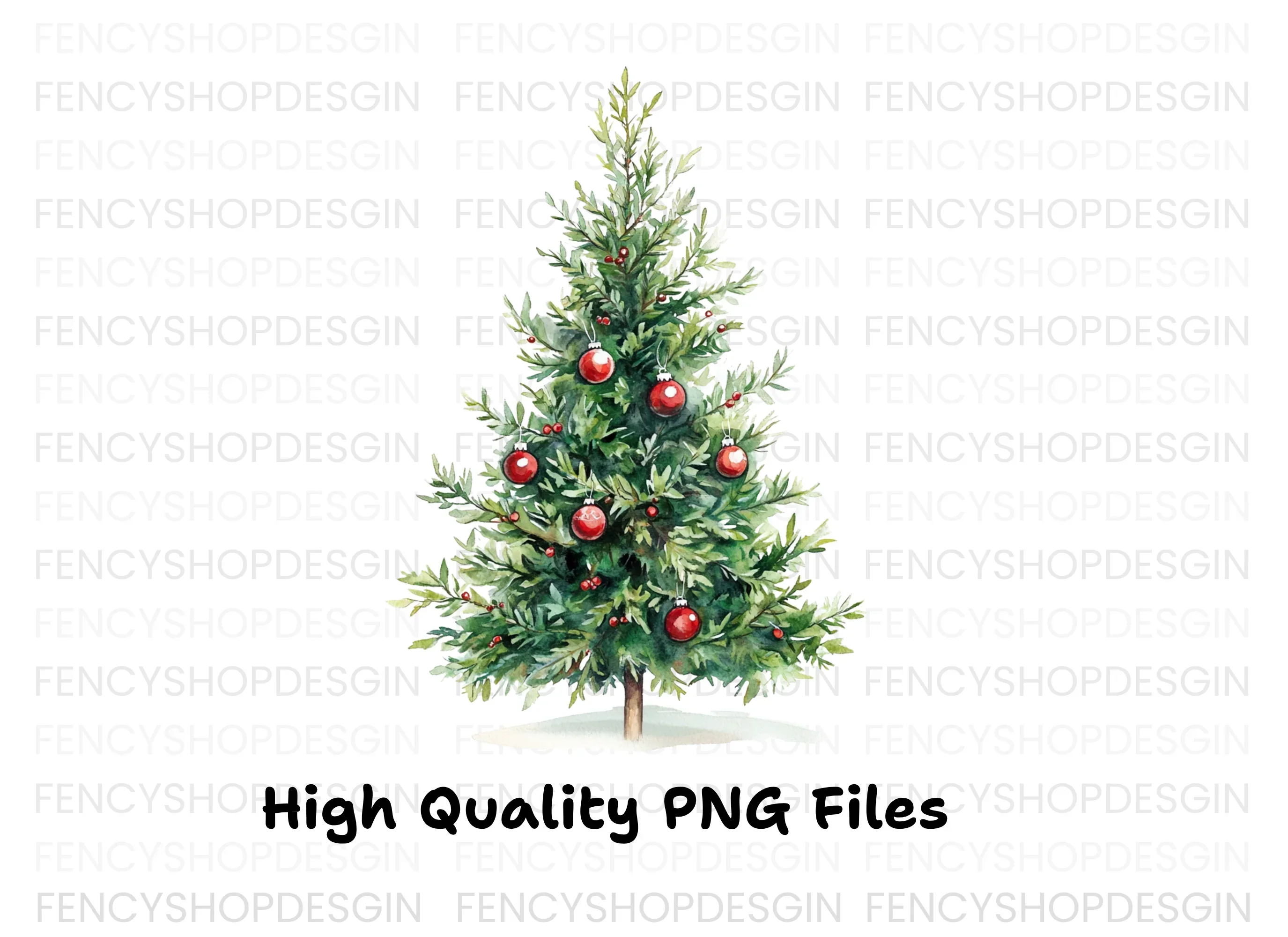 Christmas Tree Clipart Bundle - Image 3