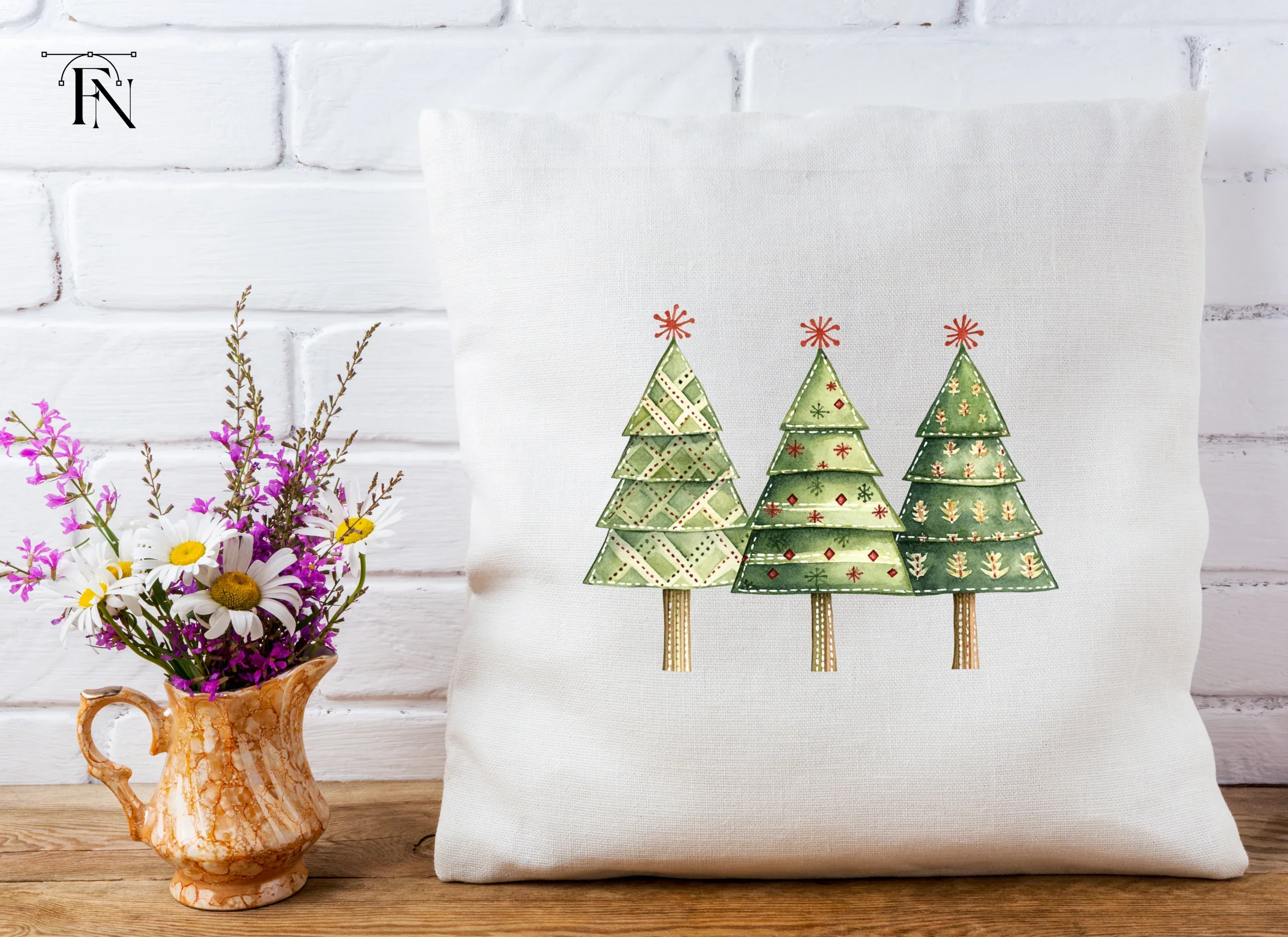 Christmas Tree Clipart Bundle - Image 5