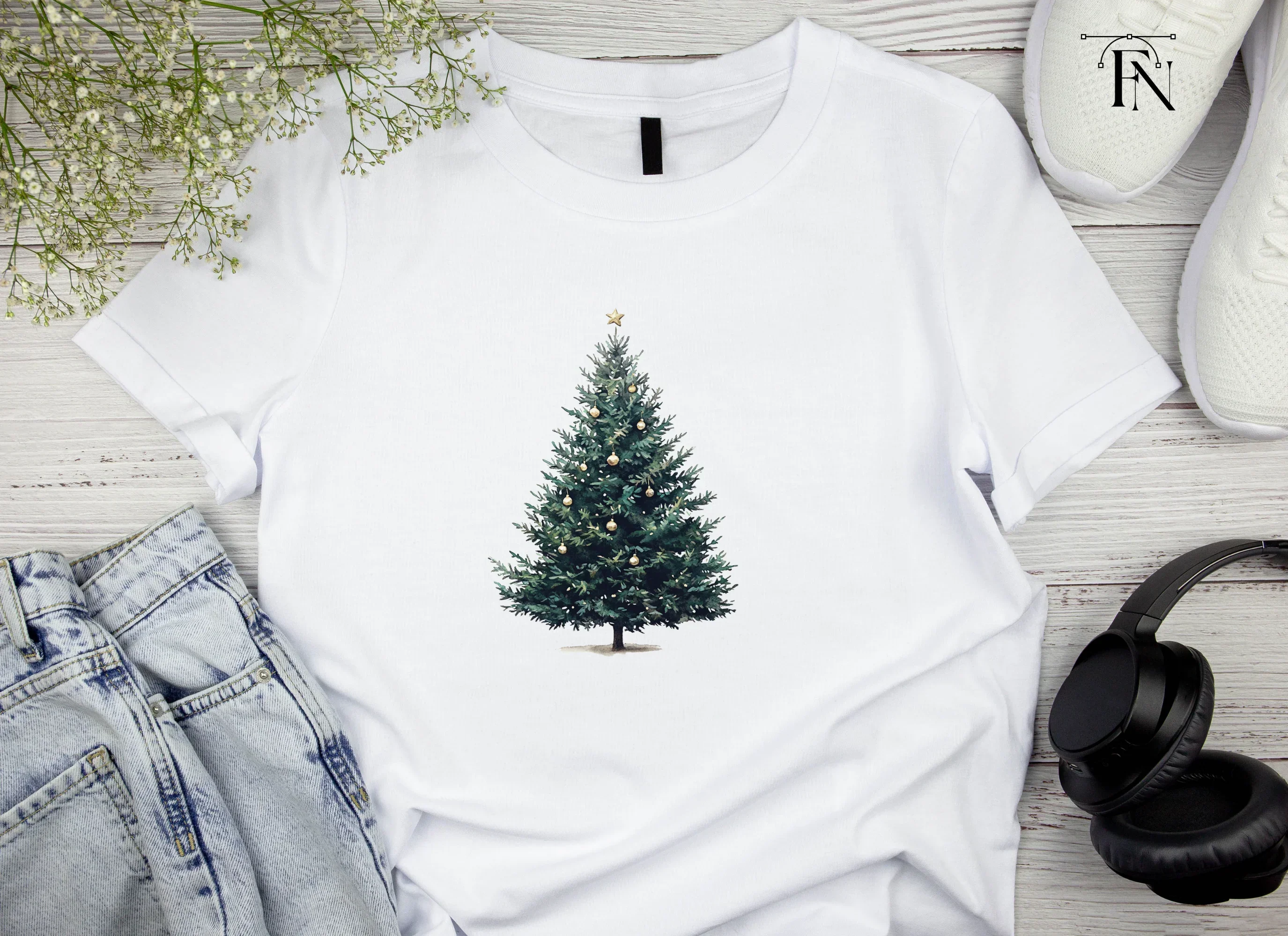 Christmas Tree Clipart Bundle - Image 3